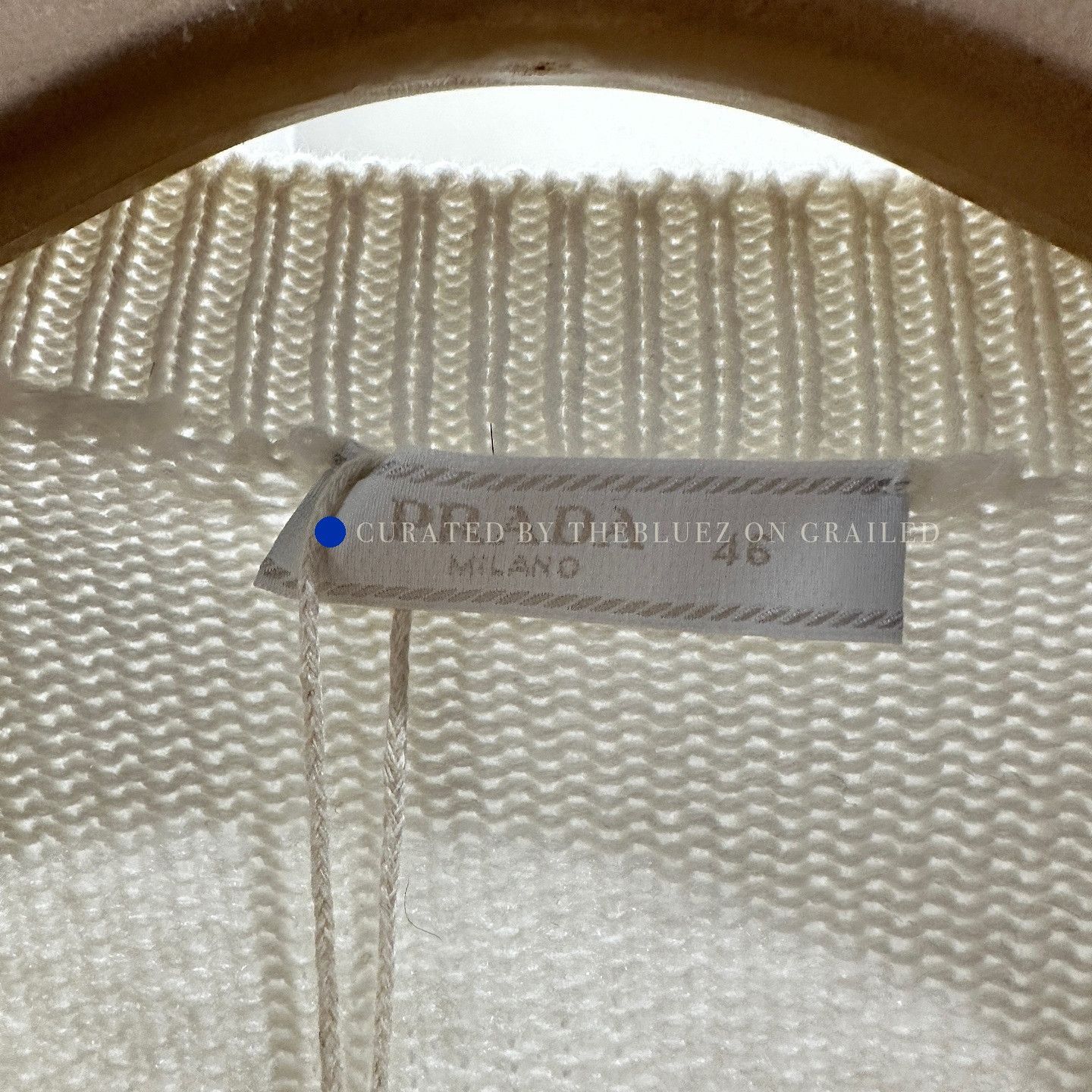 Prada White Long-Sleeve Knit Sweater - Size S Size US S / EU 44-46 / 1 - 3 Thumbnail