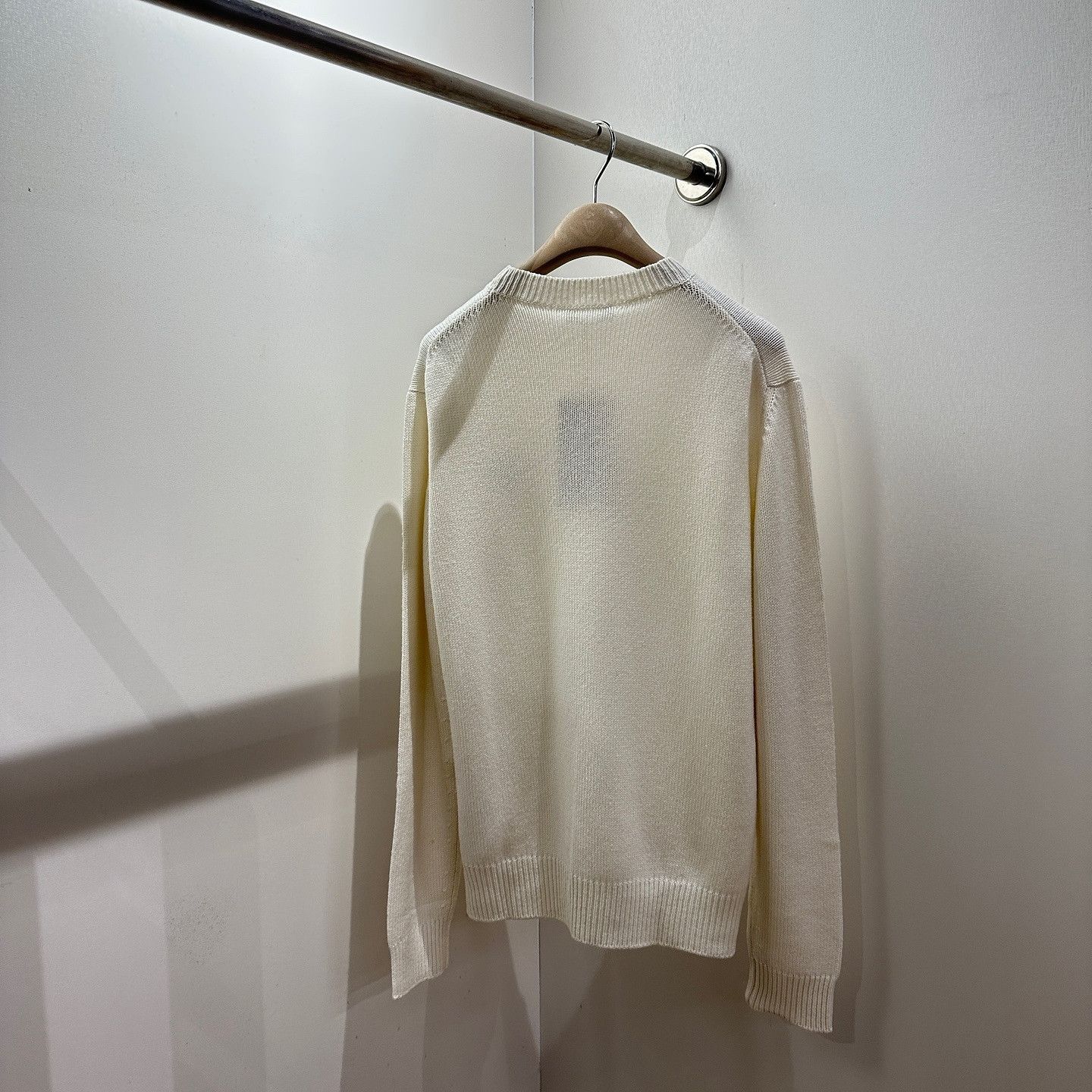 Prada White Long-Sleeve Knit Sweater - Size S Size US S / EU 44-46 / 1 - 2 Thumbnail