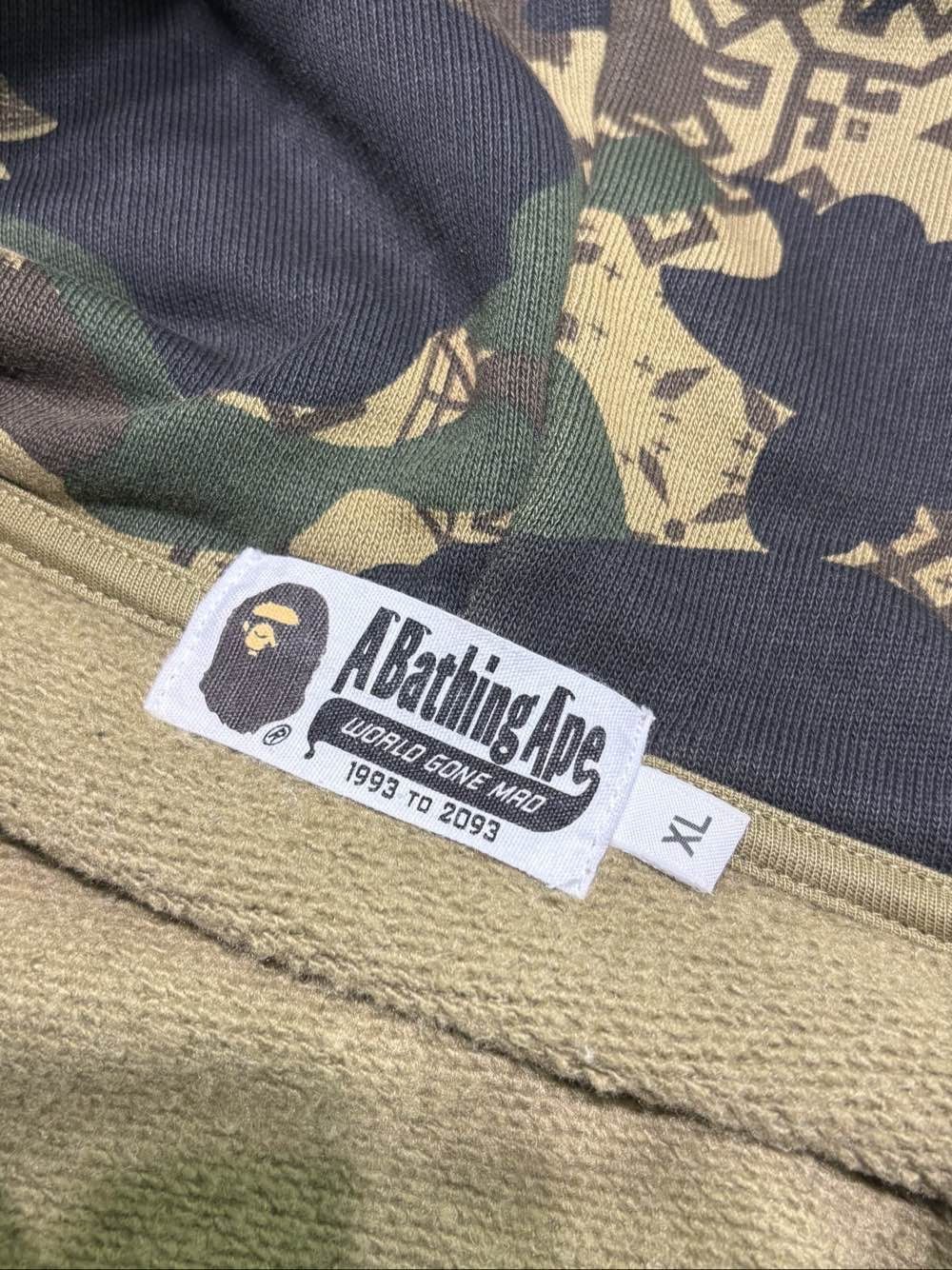Bape Multi Camo Monster Embroidered Zip-Up Hoodie Size US XL / EU 56 / 4 - 3 Thumbnail