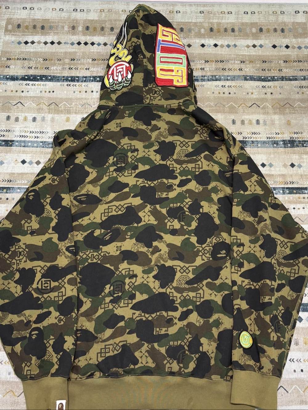 Bape Multi Camo Monster Embroidered Zip-Up Hoodie Size US XL / EU 56 / 4 - 2 Thumbnail