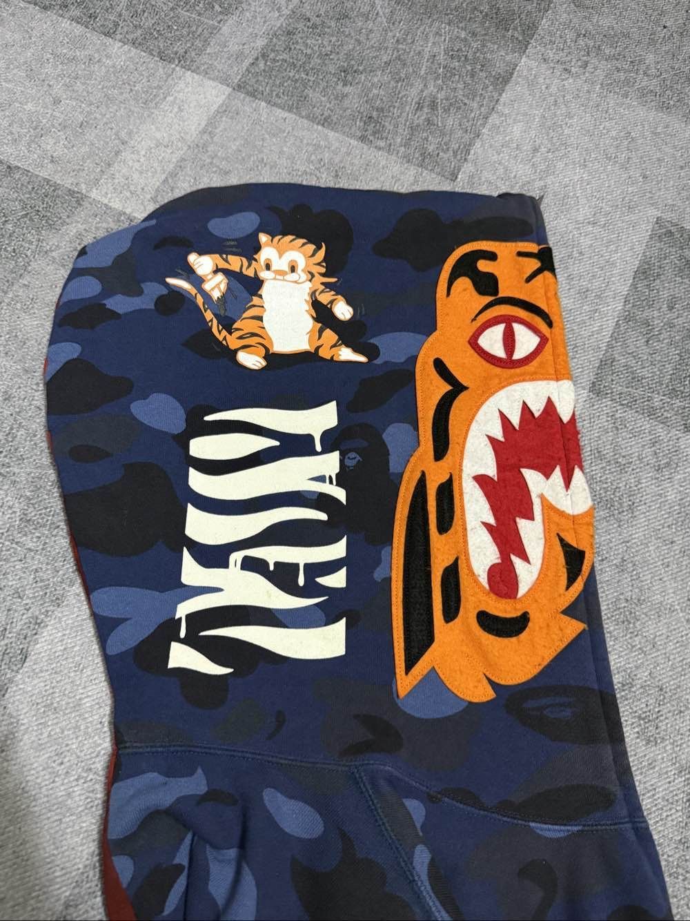 Bape Split Camo Shark Face Zip-Up Hoodie Size US XL / EU 56 / 4 - 11 Thumbnail