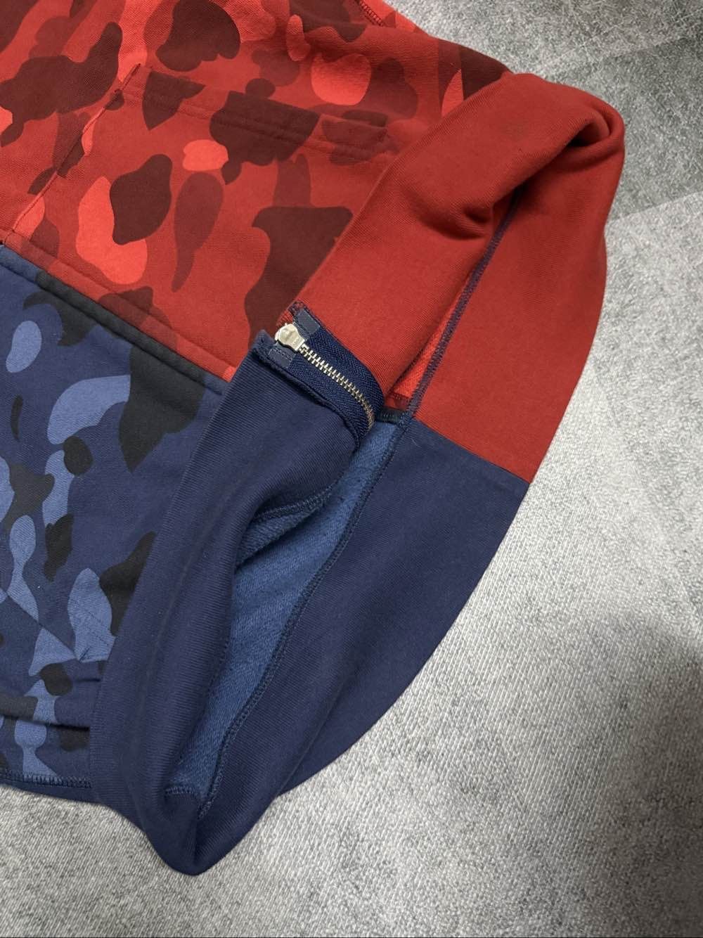 Bape Split Camo Shark Face Zip-Up Hoodie Size US XL / EU 56 / 4 - 6 Thumbnail