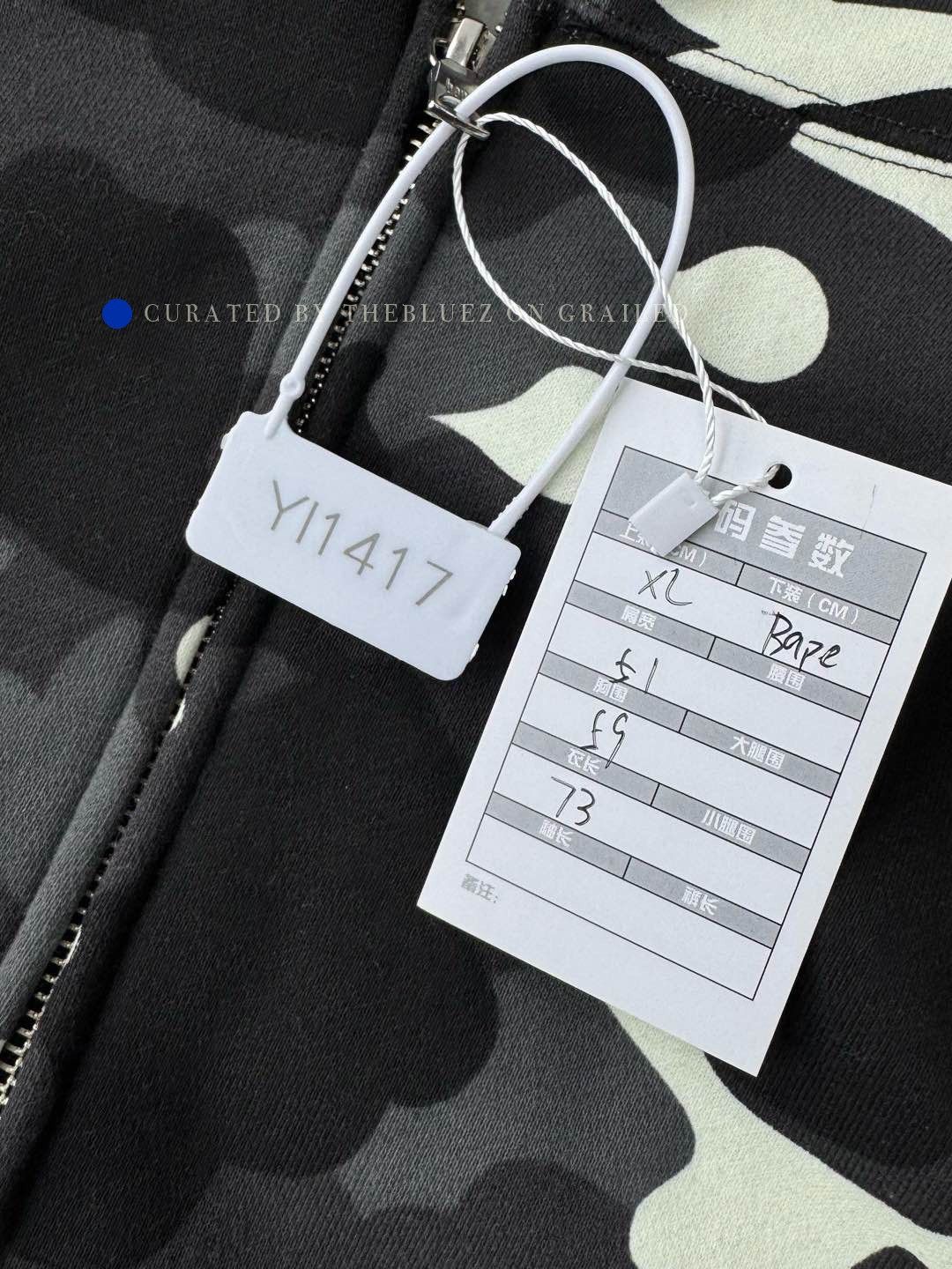 Bape Black Camo Shark Zip-Up Hoodie Size US XL / EU 56 / 4 - 7 Thumbnail
