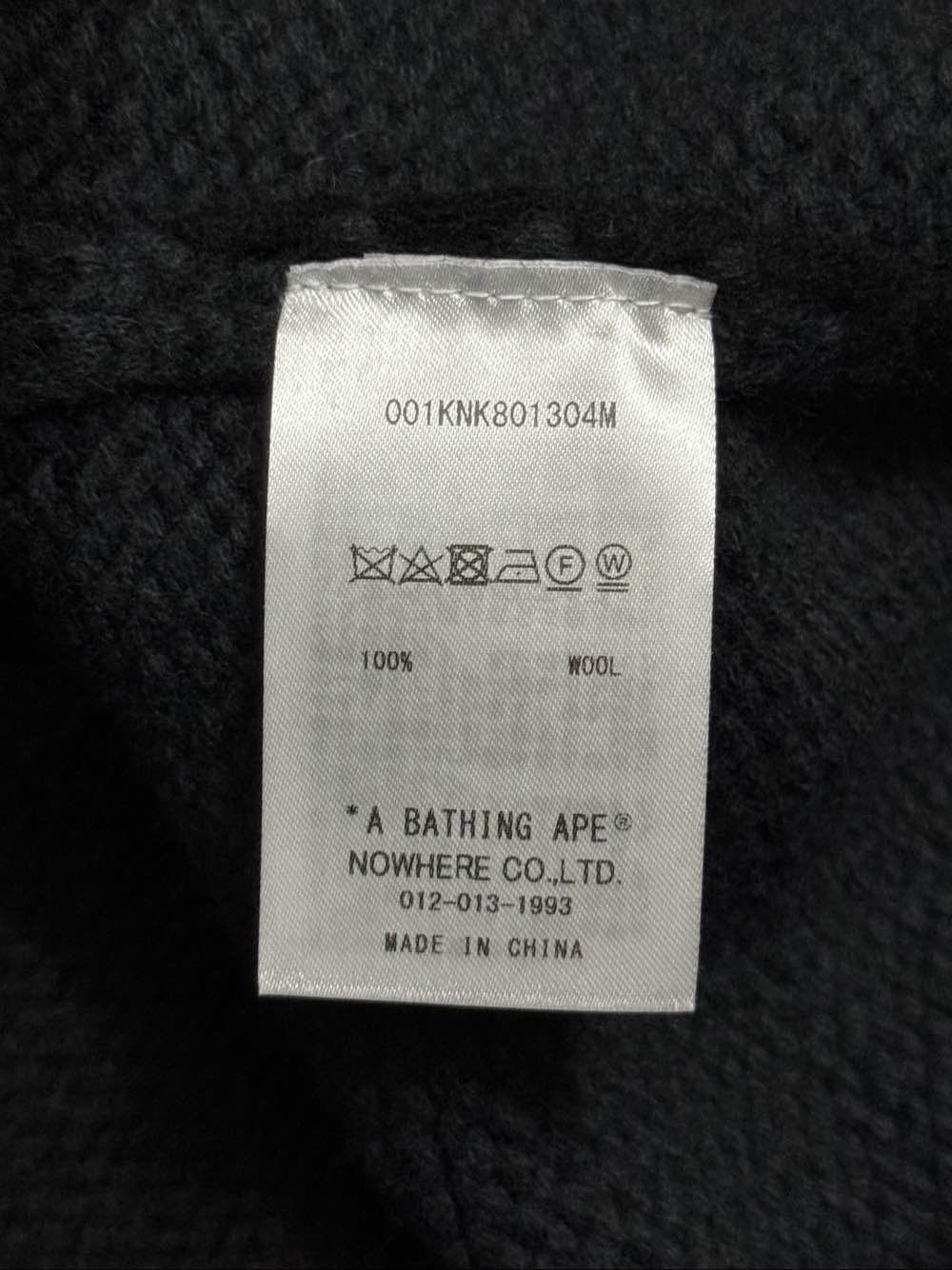 Bape Black & Gray Striped Graphic Sweater Size US XL / EU 56 / 4 - 10 Thumbnail