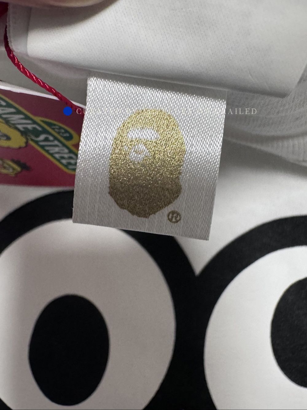 Bape White Short Sleeve Graphic T-Shirt with Blue Camo Face Size US XL / EU 56 / 4 - 6 Thumbnail