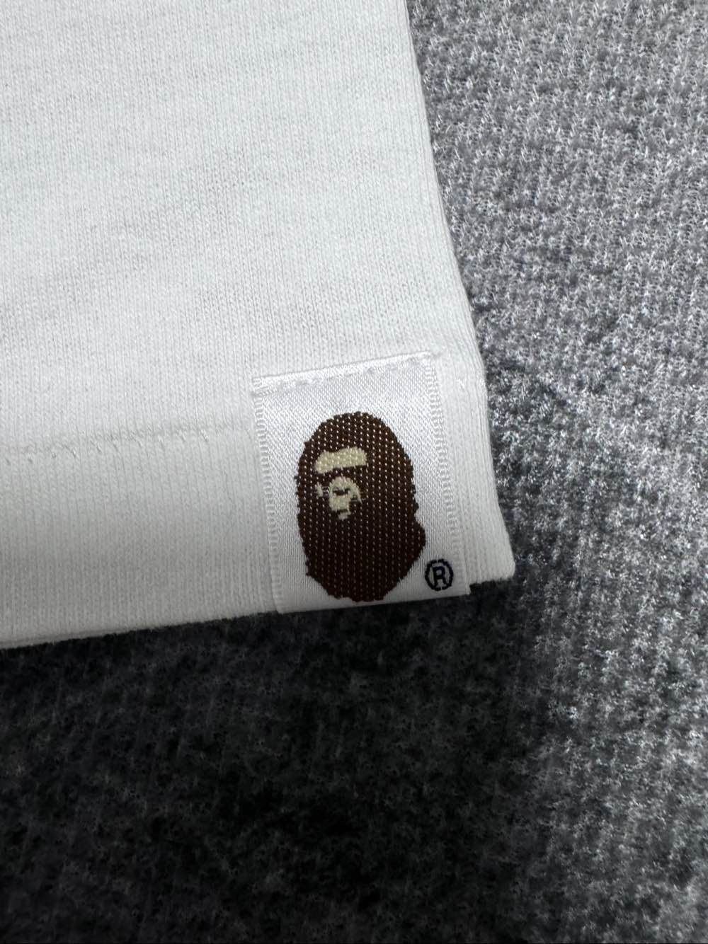 Bape White Short Sleeve Graphic T-Shirt with Blue Camo Face Size US XL / EU 56 / 4 - 7 Thumbnail