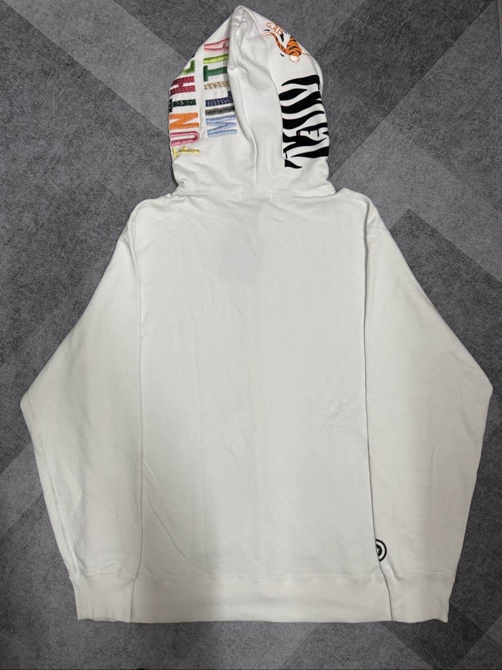 Bape White Full Zip Hoodie with Tiger Design Size US XXL / EU 58 / 5 - 2 Thumbnail