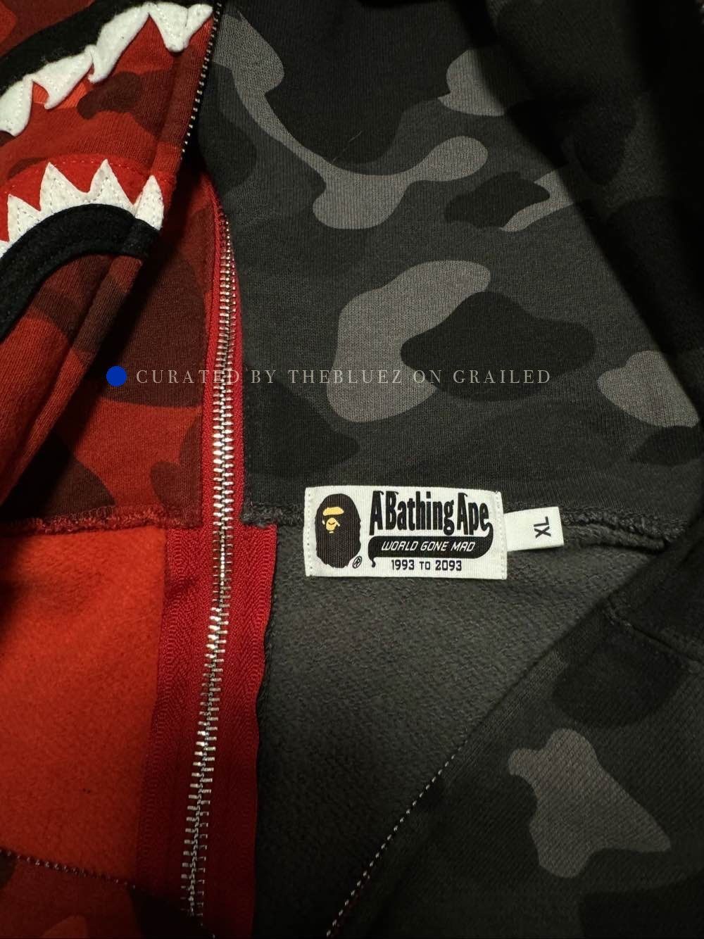 Bape Multi Camo Shark Hoodie, Size XL Size US XL / EU 56 / 4 - 3 Thumbnail