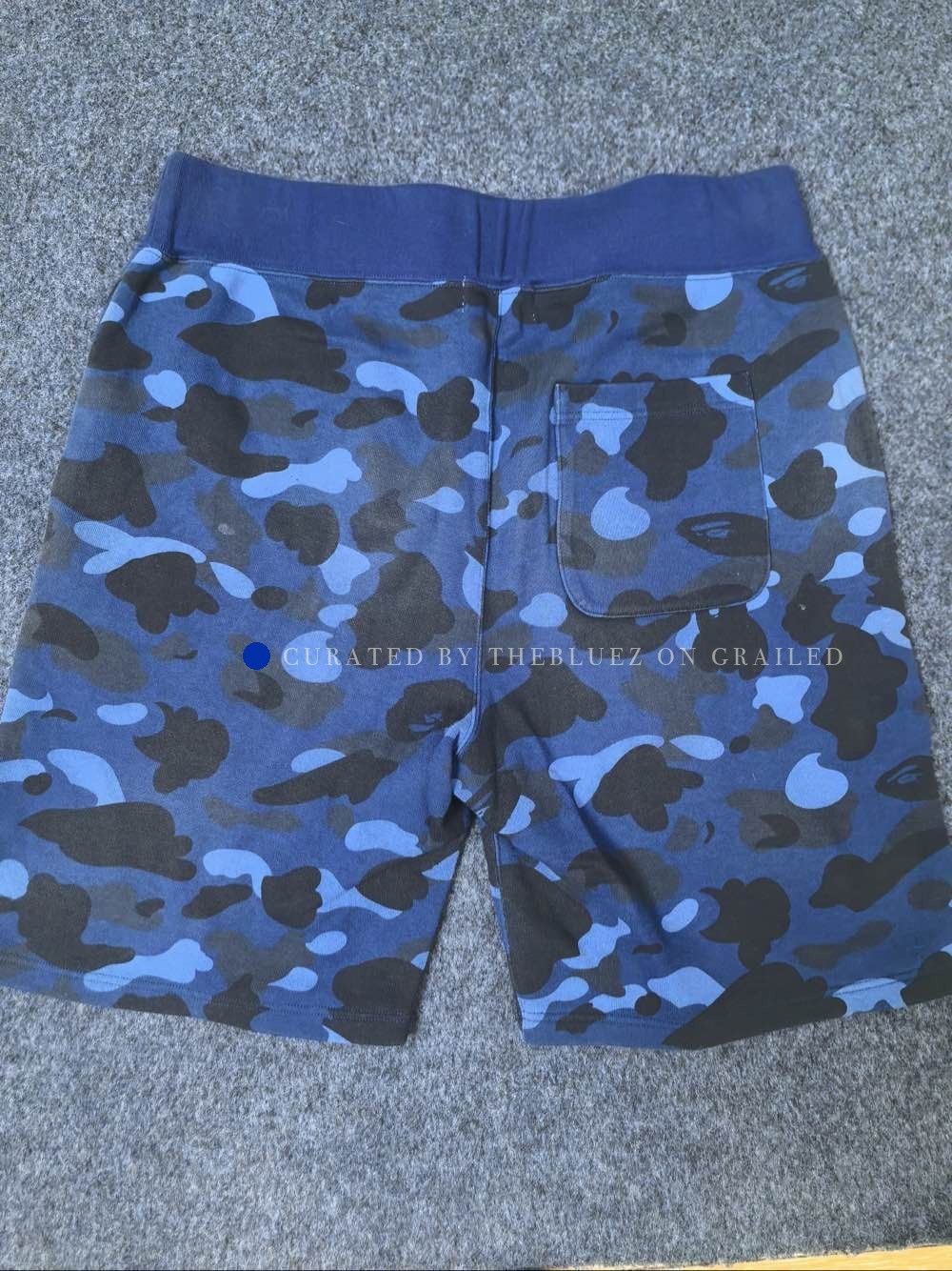 Bape Shark Camo Shorts in Blue Size US 38 / EU 54 - 2 Thumbnail