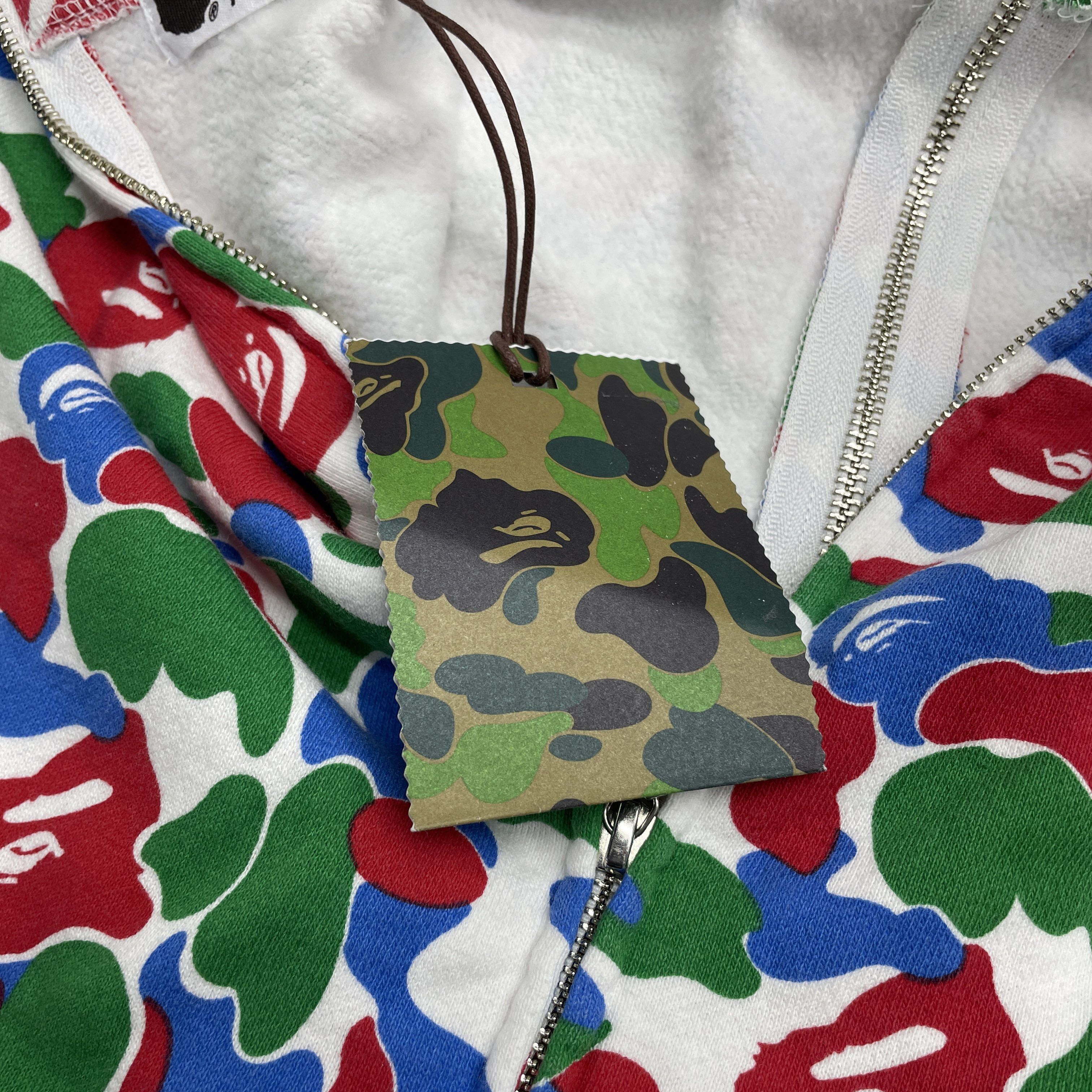 Bape Camo Shark Full Zip Hoodie Size US XL / EU 56 / 4 - 5 Thumbnail