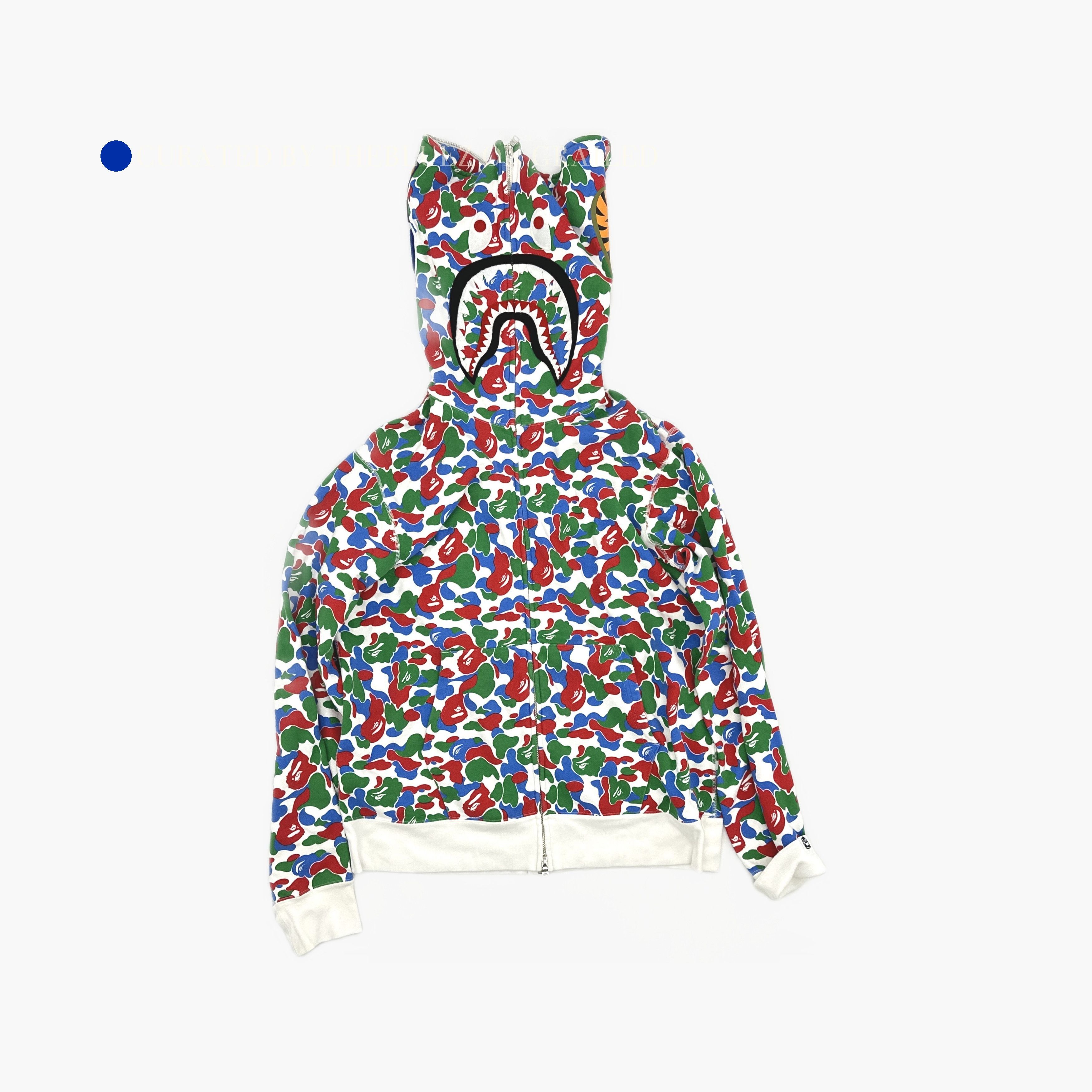 Bape Camo Shark Full Zip Hoodie Size US XL / EU 56 / 4 - 2 Thumbnail