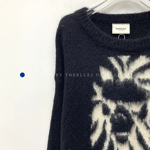 Bape Distressed Mohair Sweater in Black Size US M / EU 48-50 / 2 - 5 Thumbnail