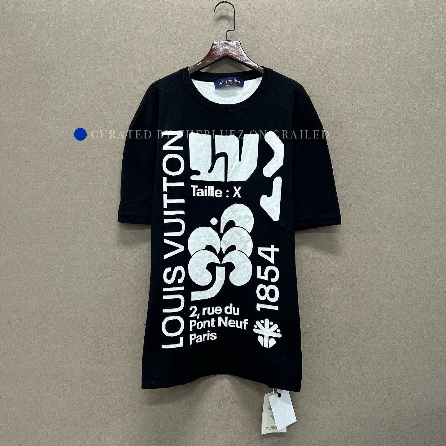 Louis Vuitton Graphic Logo T-Shirt in Black Size US XL / EU 56 / 4 - 6 Thumbnail