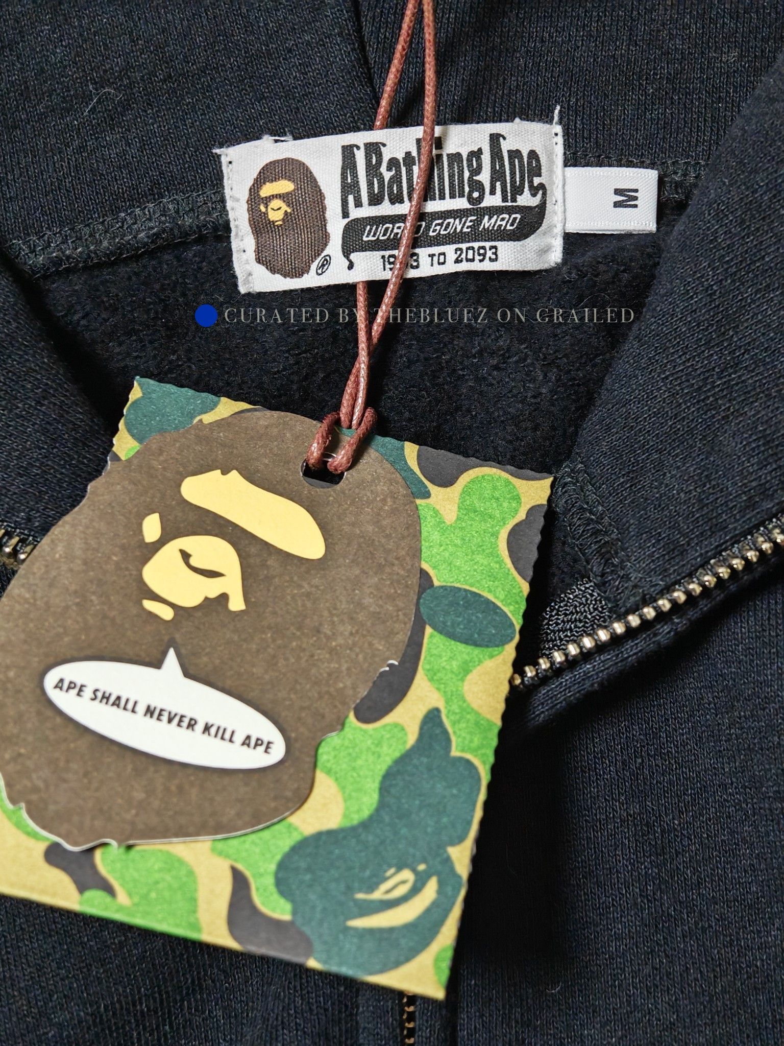Bape Camo Shark Zip Hoodie in Black Size US M / EU 48-50 / 2 - 3 Thumbnail