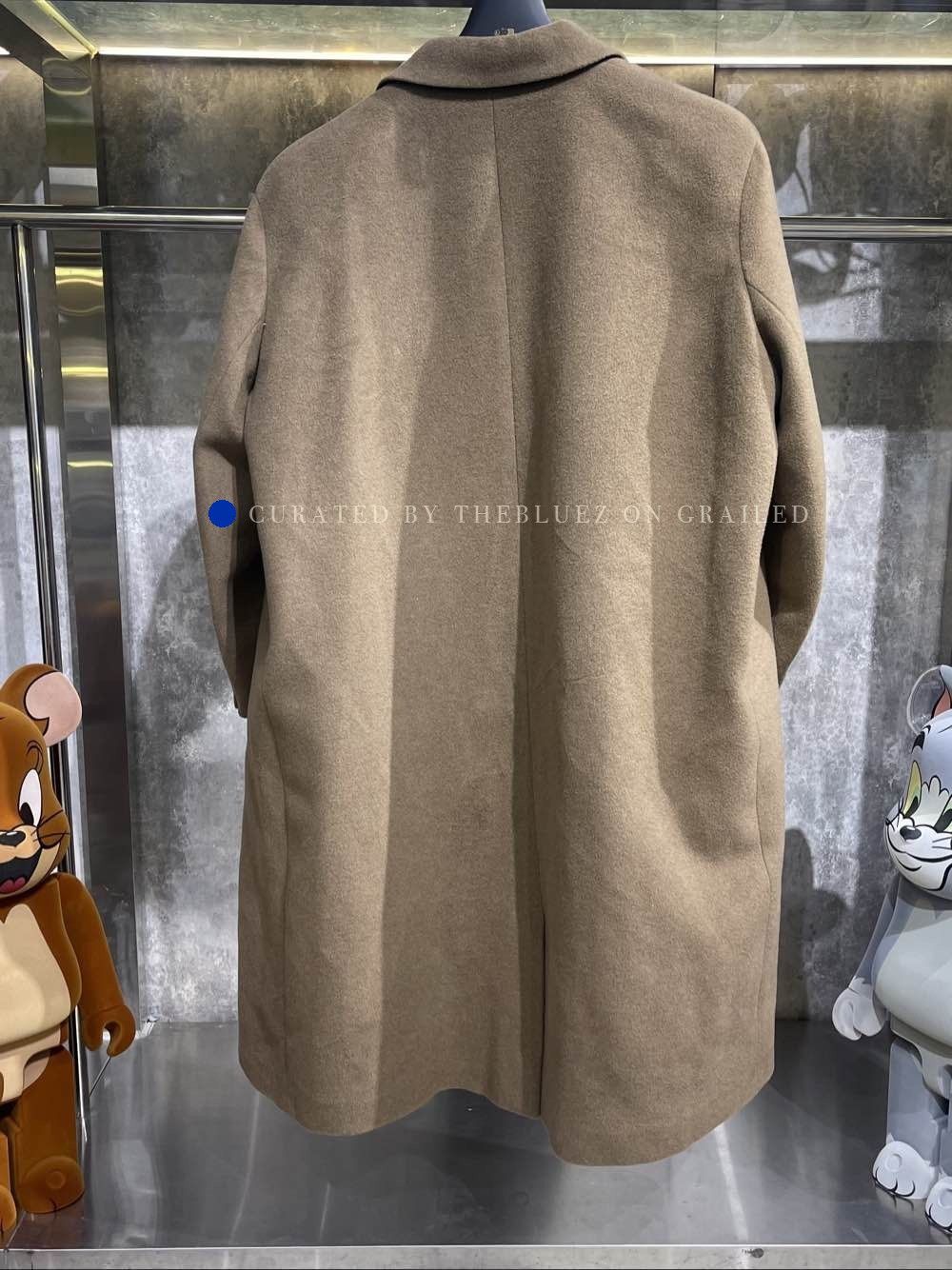 Saint Laurent Paris Wool Angora Blend Overcoat in Brown Size US M / EU 48-50 / 2 - 2 Thumbnail