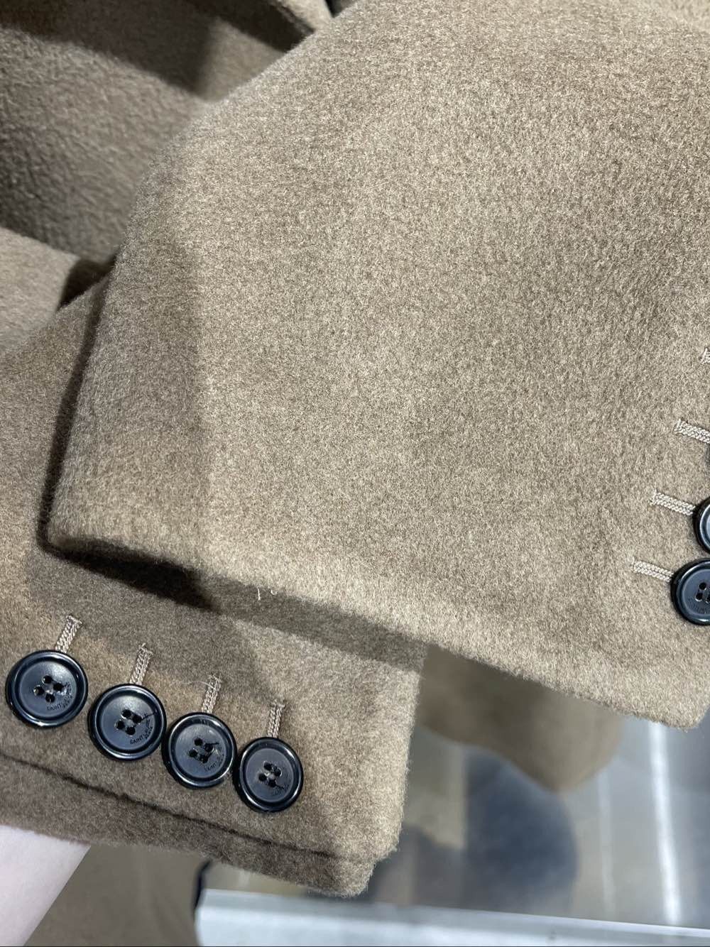 Saint Laurent Paris Wool Angora Blend Overcoat in Brown Size US M / EU 48-50 / 2 - 6 Thumbnail