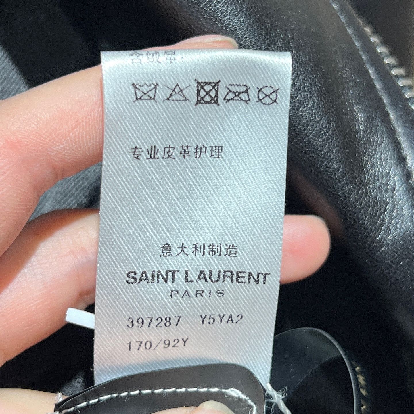 Saint Laurent Paris Classic Black Leather Biker Jacket Size US M / EU 48-50 / 2 - 4 Thumbnail