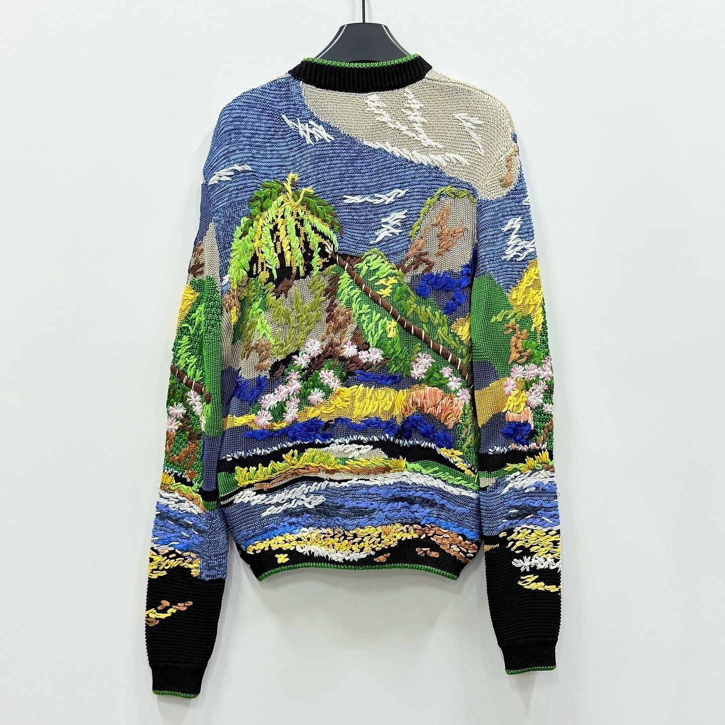 Saint Laurent Paris Landscape Embroidered Zip Jacket in Multi Size US XS / EU 42 / 0 - 2 Thumbnail