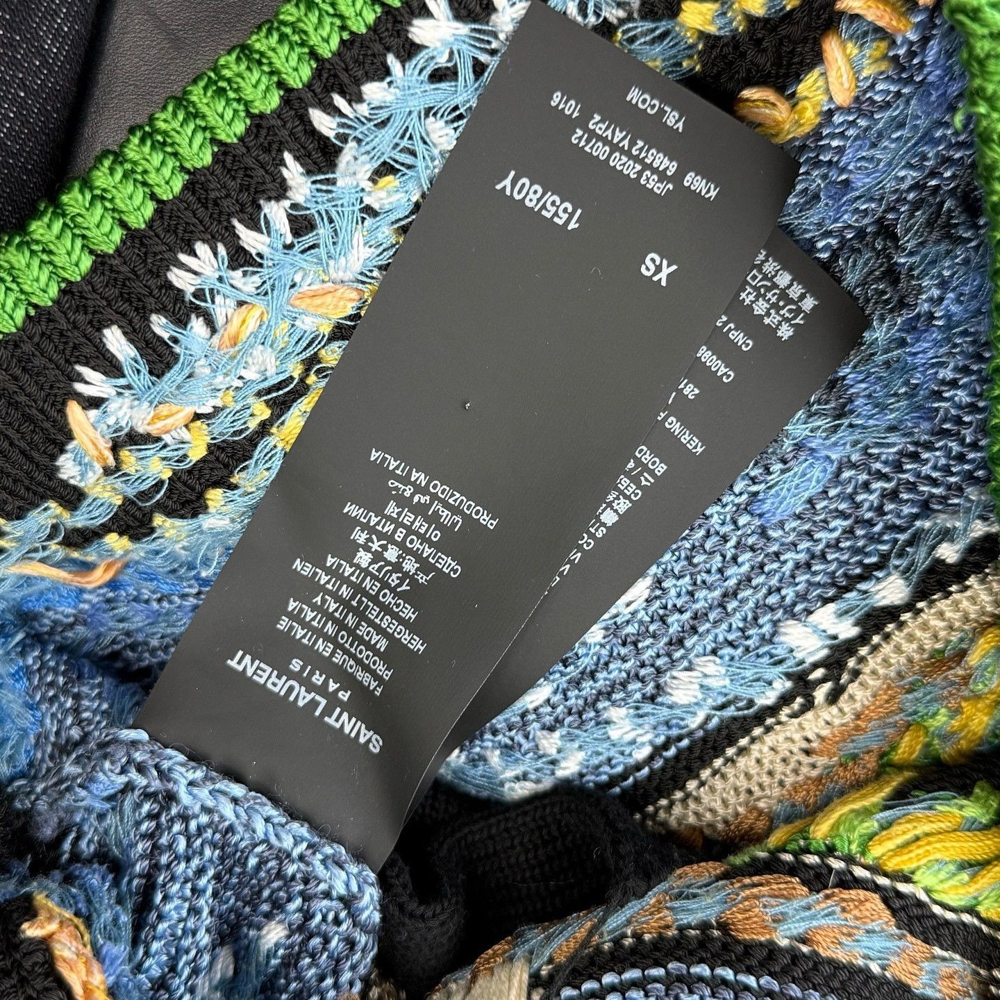 Saint Laurent Paris Landscape Embroidered Zip Jacket in Multi Size US XS / EU 42 / 0 - 4 Thumbnail