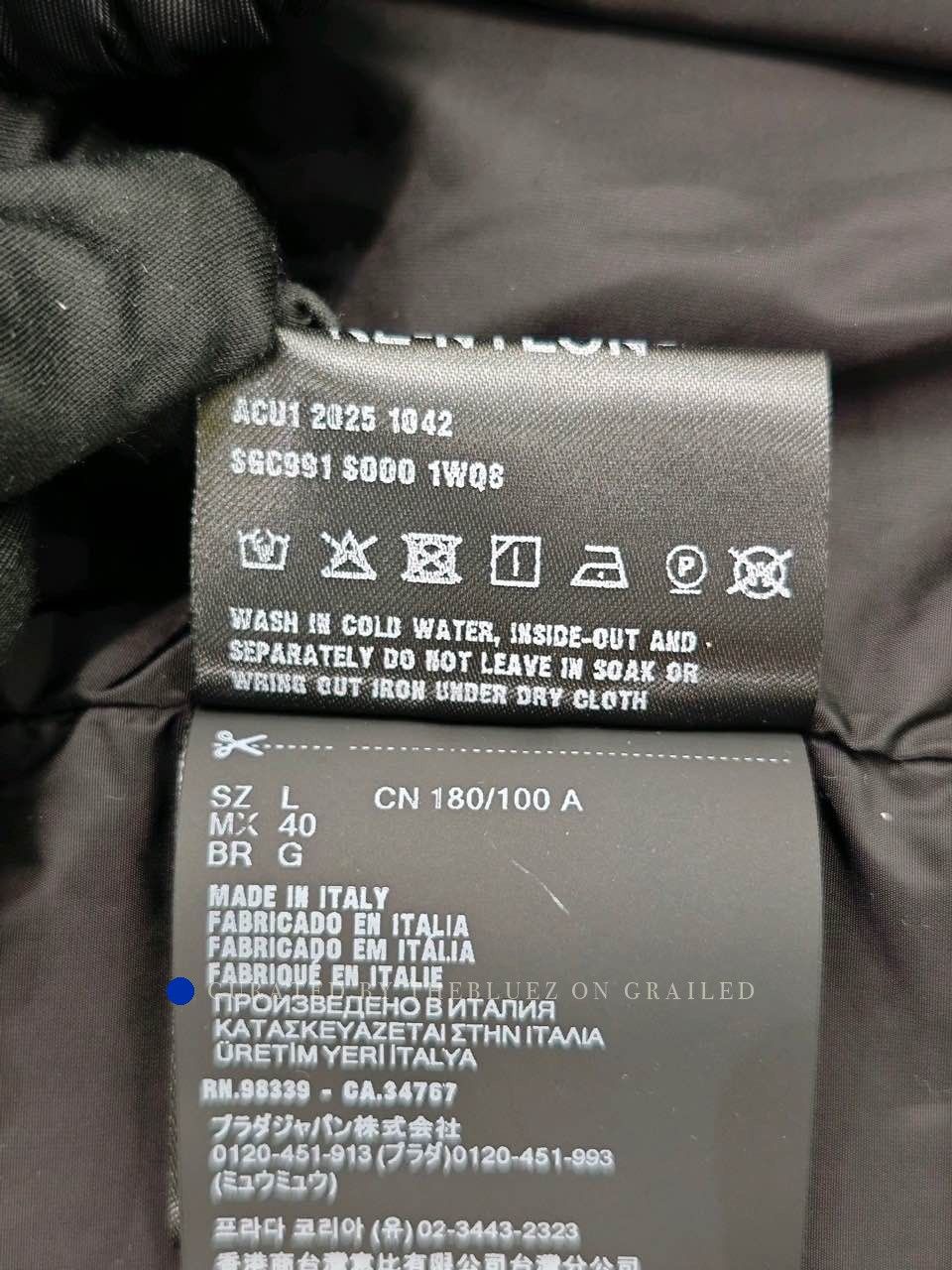 Prada Logo Hooded Jacket in Black Size US L / EU 52-54 / 3 - 4 Thumbnail