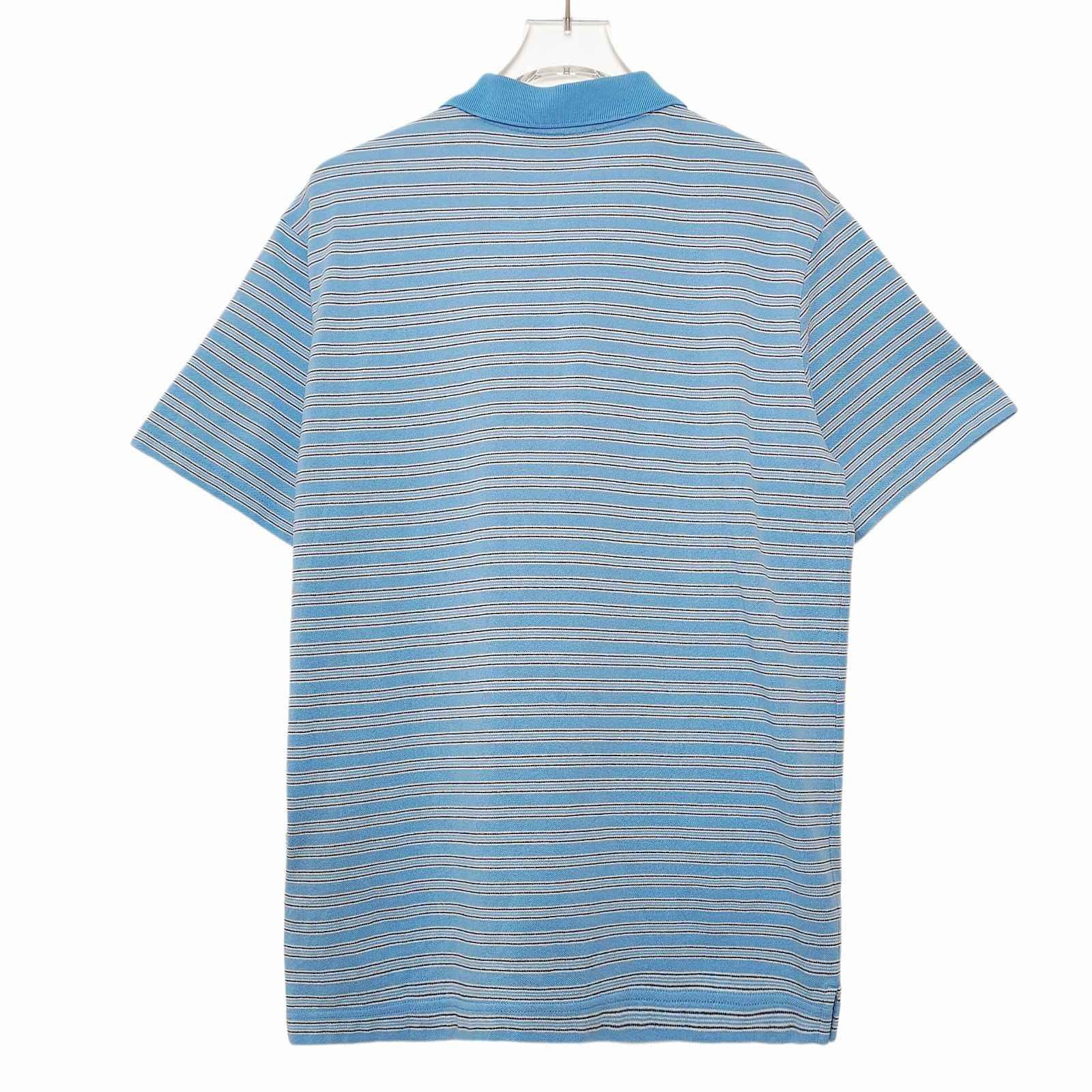 Prada Striped Knit Polo in Blue Size US S / EU 44-46 / 1 - 2 Thumbnail