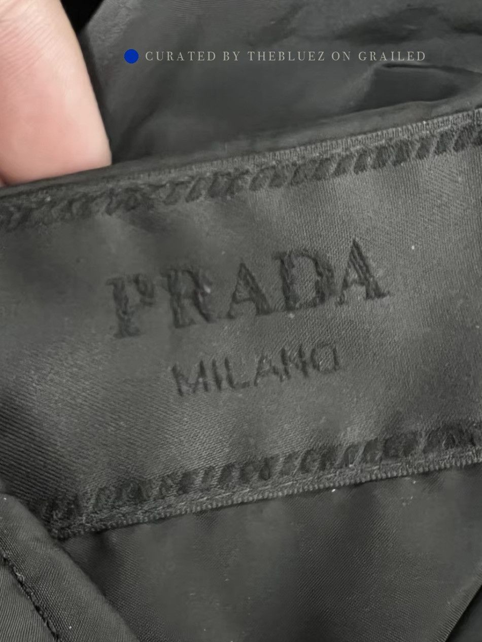 Prada Black Hooded Jacket in Excellent Condition Size US L / EU 52-54 / 3 - 3 Thumbnail