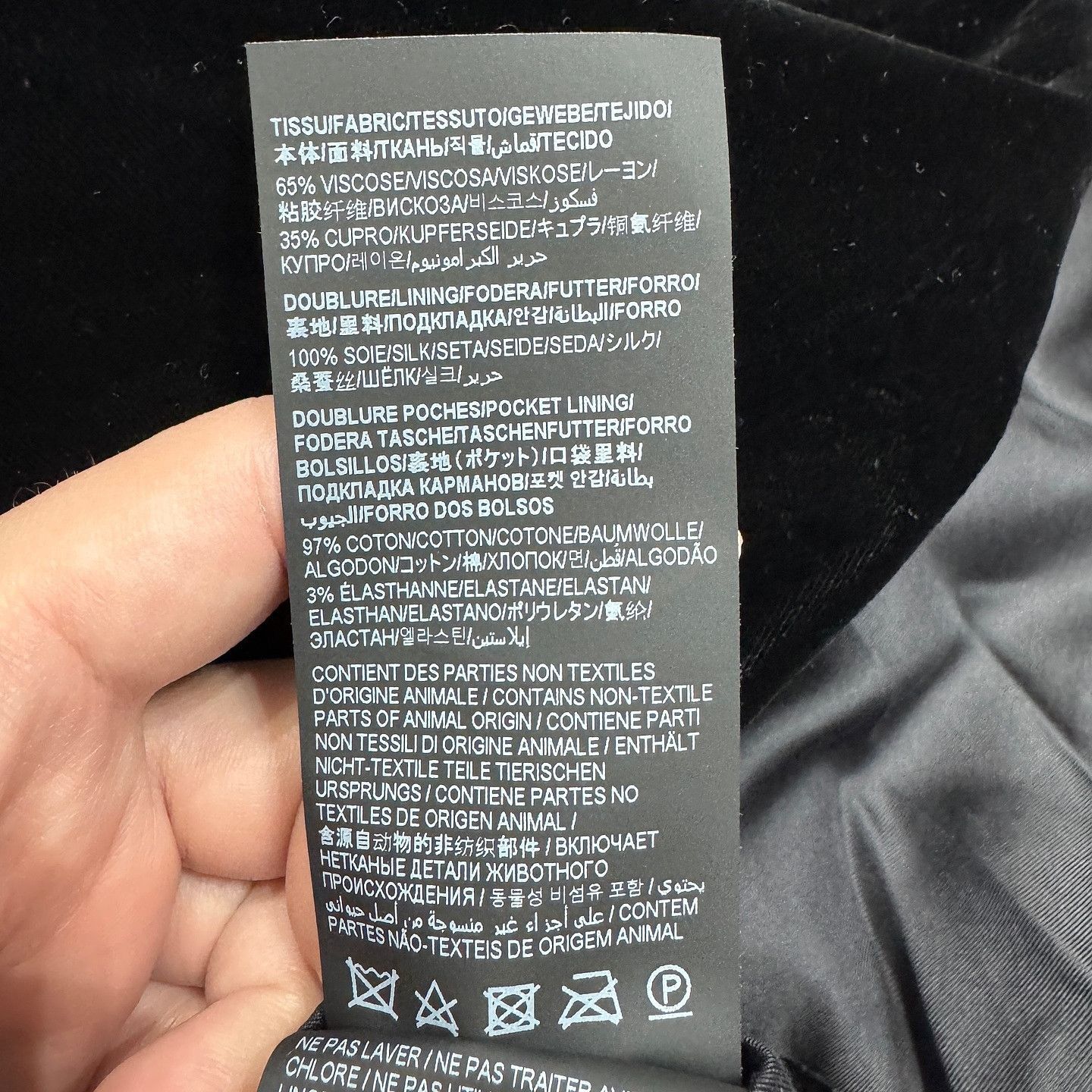 Saint Laurent Paris Velvet Double-Breasted Blazer in Black Size US M / EU 48-50 / 2 - 5 Thumbnail