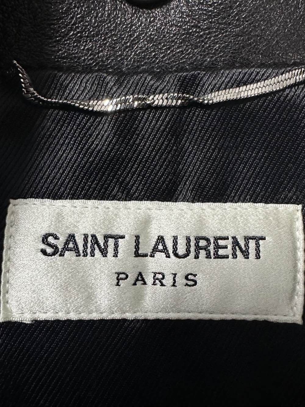 Saint Laurent Paris Classic Black Leather Biker Jacket in XL Size US XL / EU 56 / 4 - 3 Thumbnail