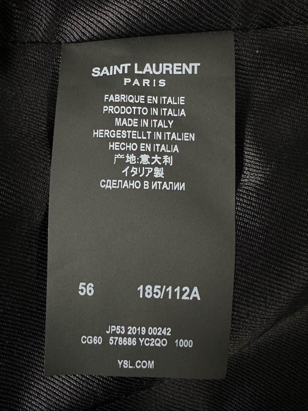 Saint Laurent Paris Classic Black Leather Biker Jacket in XL Size US XL / EU 56 / 4 - 4 Thumbnail