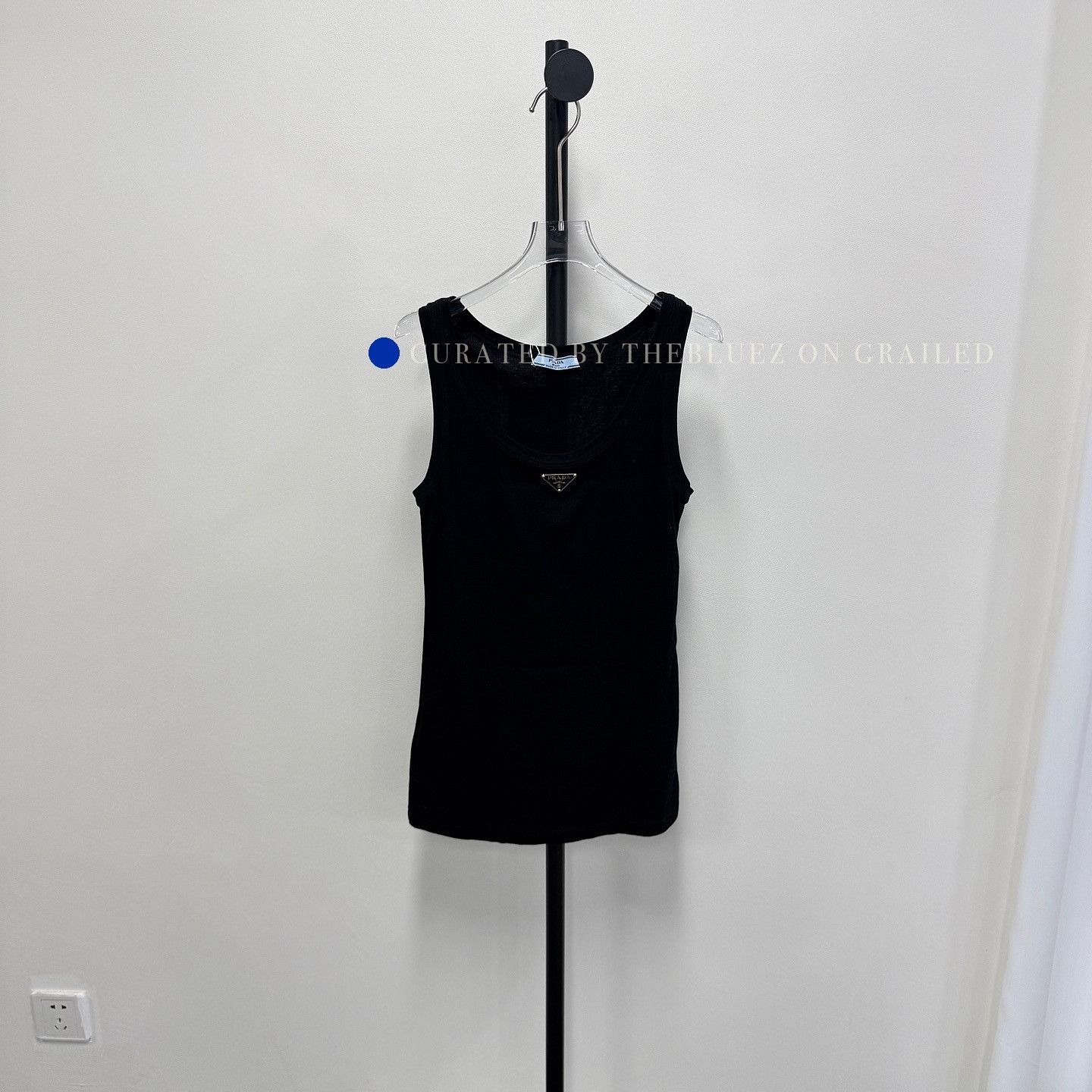Prada Sleek Black Enamel Logo Tank Top Size US S / EU 44-46 / 1 - 9 Thumbnail