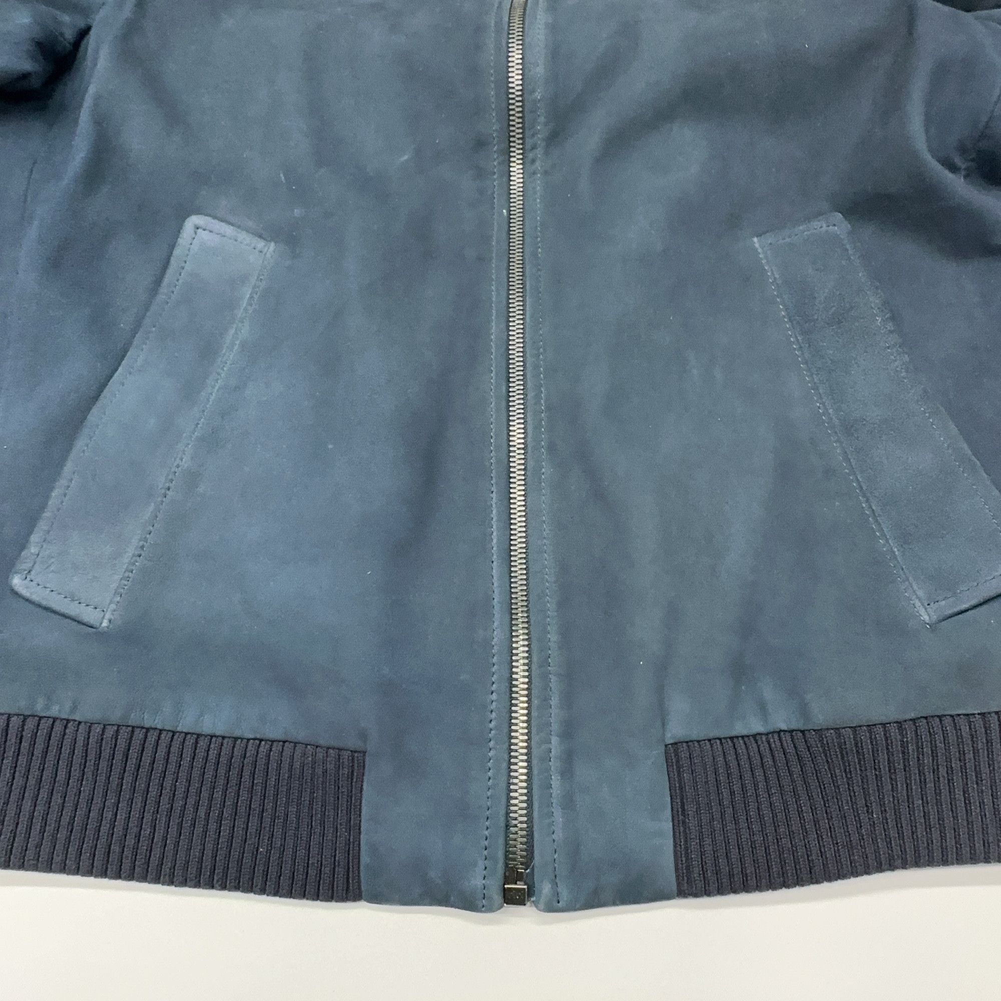 Prada Suede Bomber Jacket in Blue Size US M / EU 48-50 / 2 - 11 Thumbnail