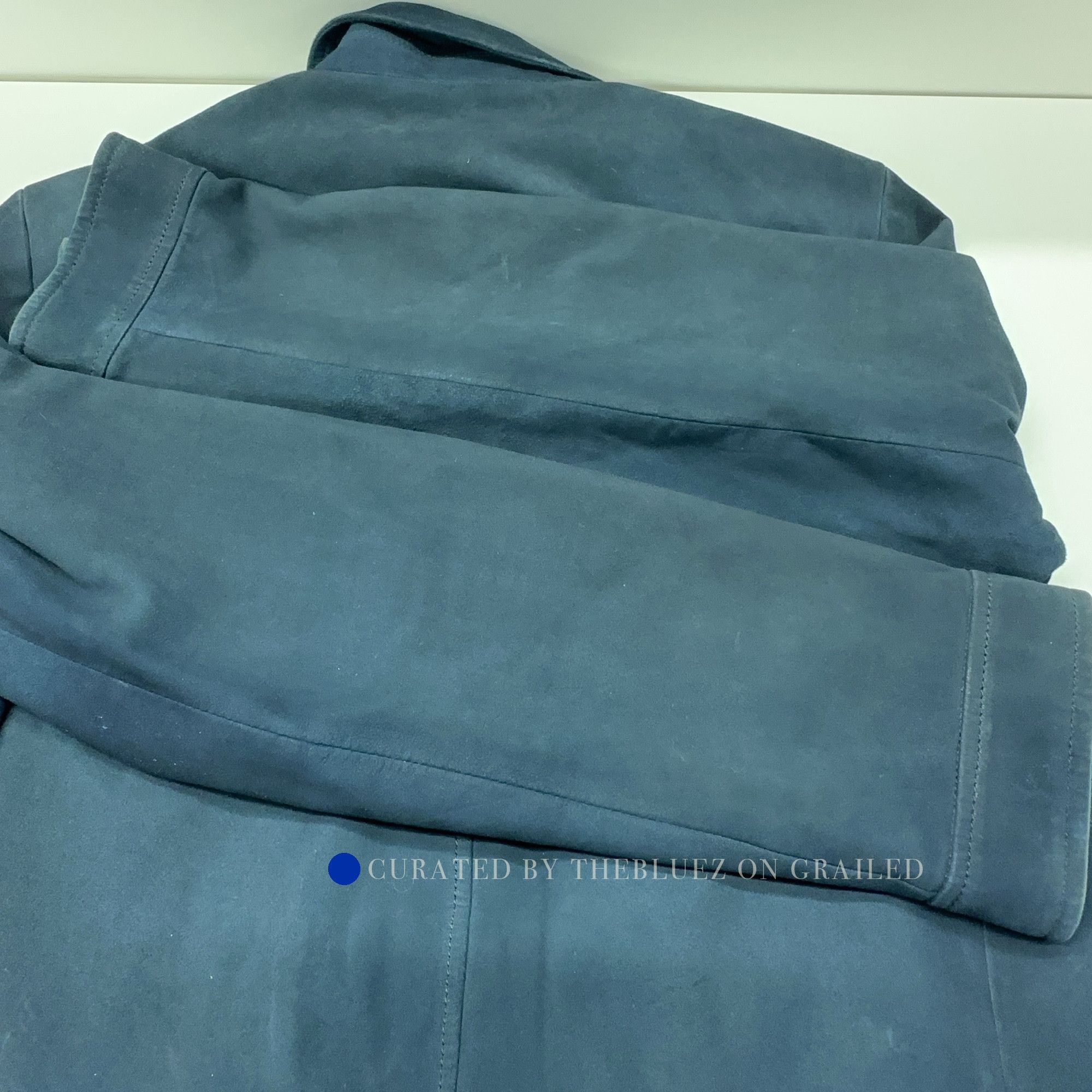 Prada Suede Bomber Jacket in Blue Size US M / EU 48-50 / 2 - 14 Thumbnail