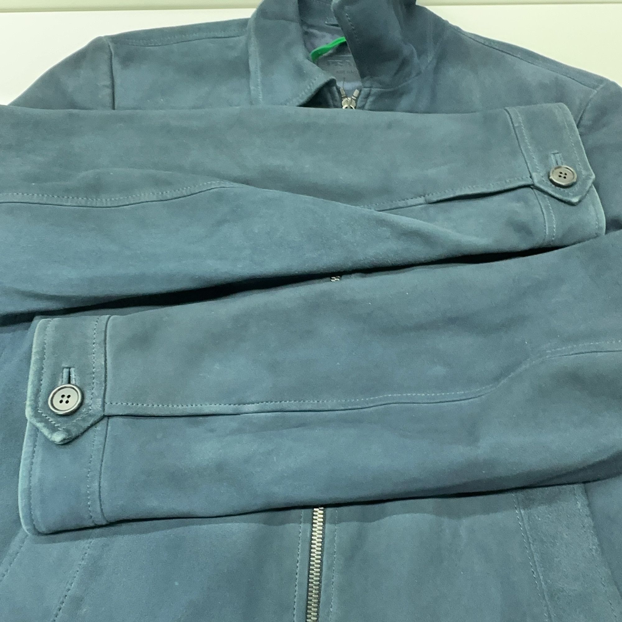 Prada Suede Bomber Jacket in Blue Size US M / EU 48-50 / 2 - 12 Thumbnail