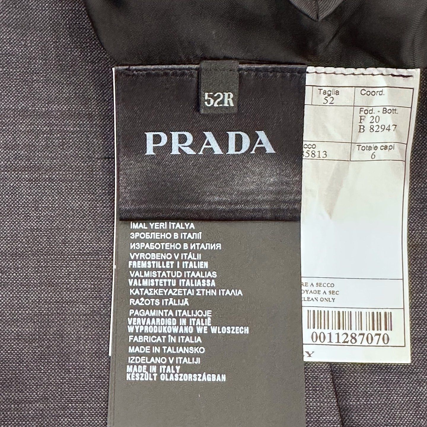 Prada Elegant Gray Mohair Wool Blazer Size US M / EU 48-50 / 2 - 4 Thumbnail