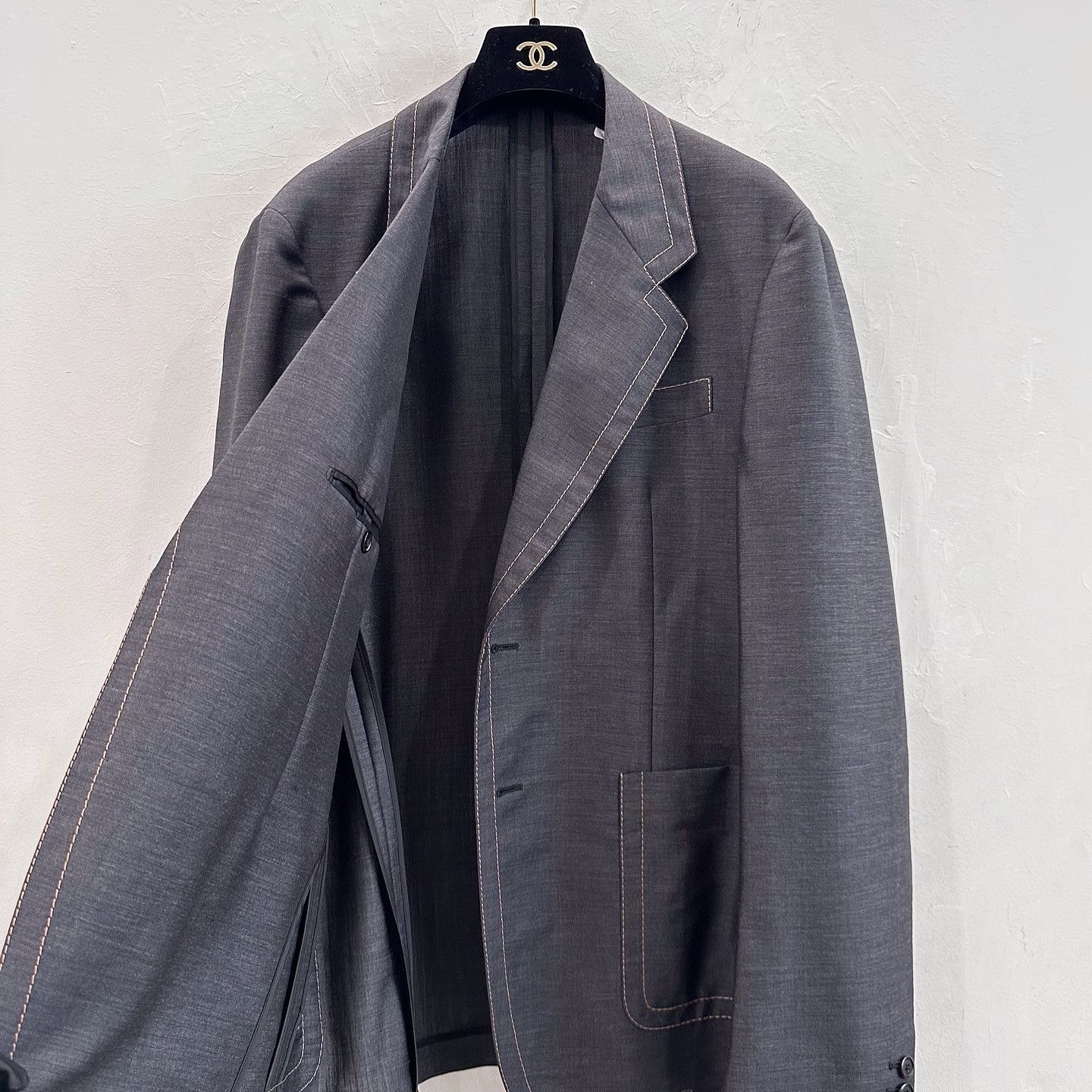 Prada Elegant Gray Mohair Wool Blazer Size US M / EU 48-50 / 2 - 5 Thumbnail