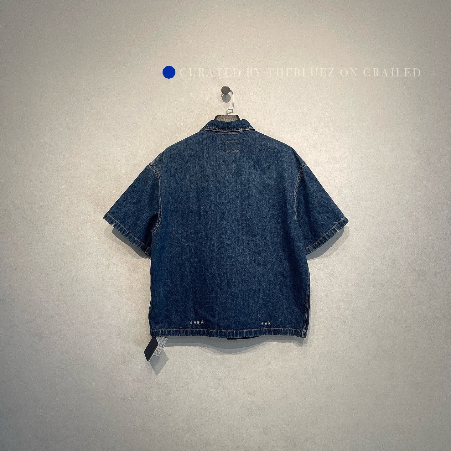 Prada Triangle Logo Denim Shirt in Blue Size US L / EU 52-54 / 3 - 2 Thumbnail