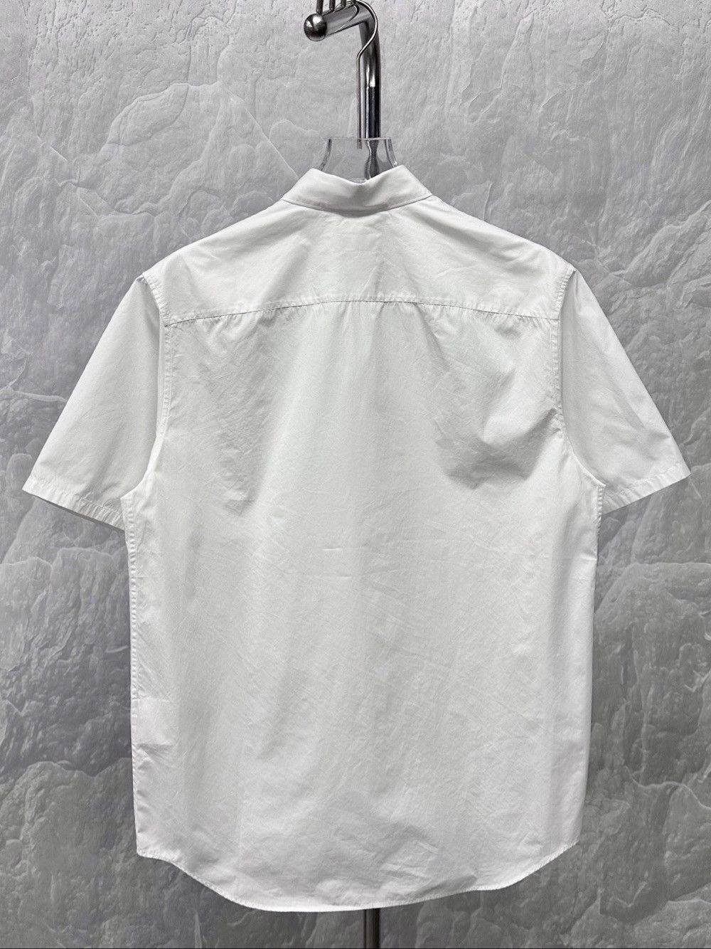 Prada Logo Patch Short Sleeve Shirt in White Size US M / EU 48-50 / 2 - 2 Thumbnail