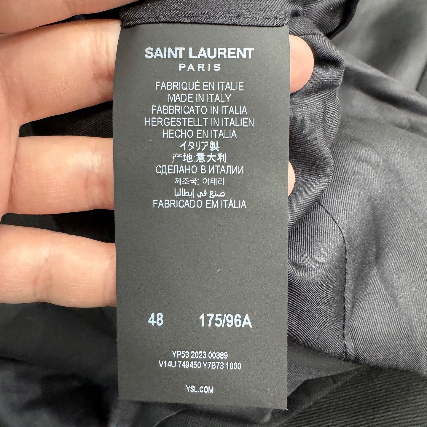 Saint Laurent Paris Double-Breasted Black Wool Blazer Size US M / EU 48-50 / 2 - 4 Thumbnail