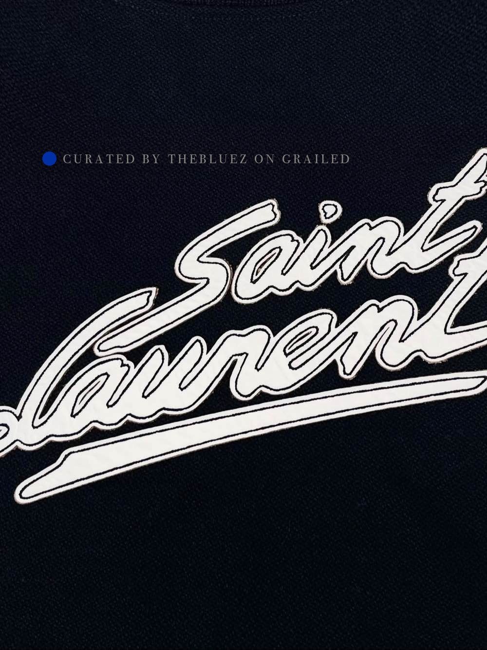 Saint Laurent Paris Varsity Style Wool Bomber Jacket Size US L / EU 52-54 / 3 - 5 Thumbnail