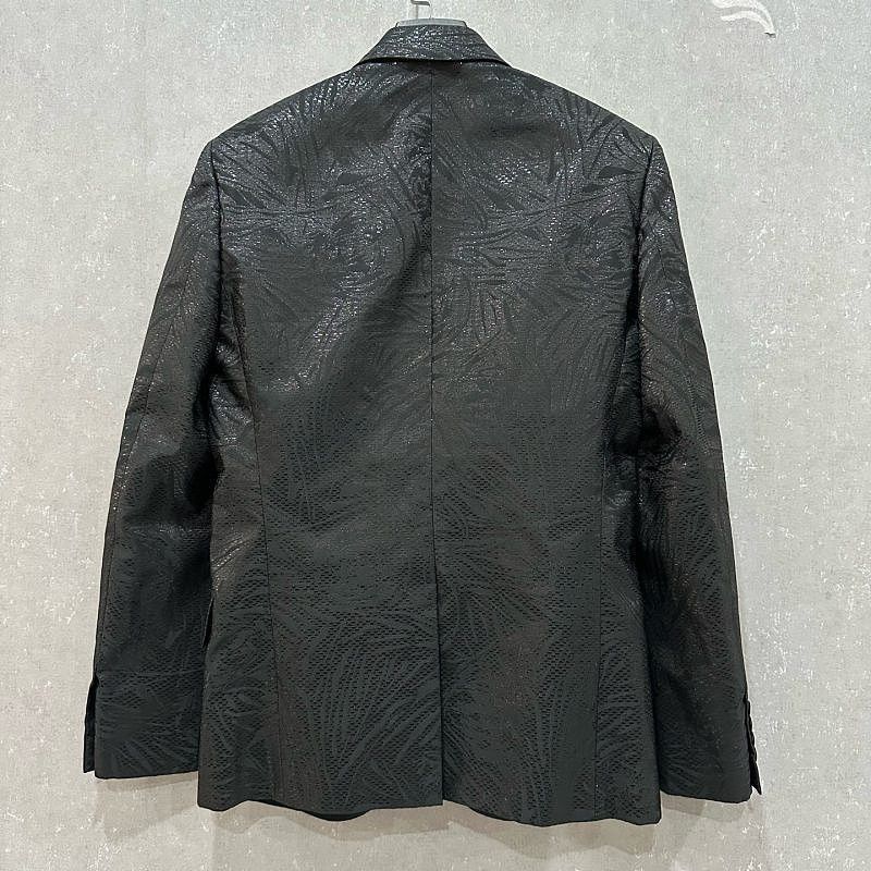 Saint Laurent Paris Stylish Black Patterned Blazer Size US M / EU 48-50 / 2 - 2 Thumbnail