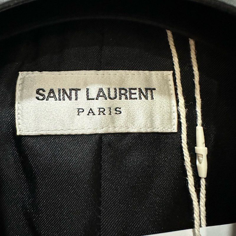 Saint Laurent Paris Stylish Black Patterned Blazer Size US M / EU 48-50 / 2 - 3 Thumbnail
