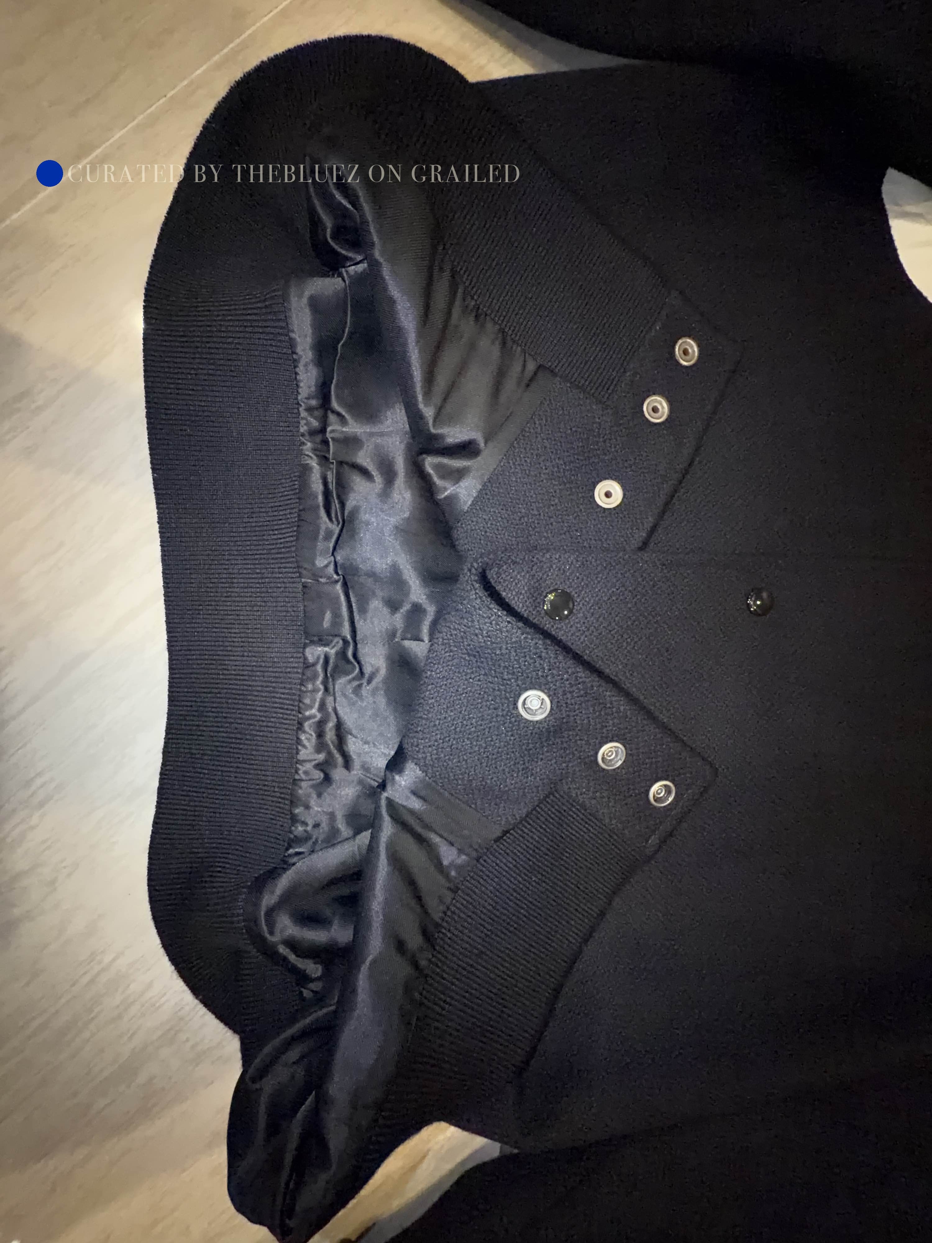 Saint Laurent Paris Striped Wool Bomber Jacket in Black Size US L / EU 52-54 / 3 - 7 Thumbnail