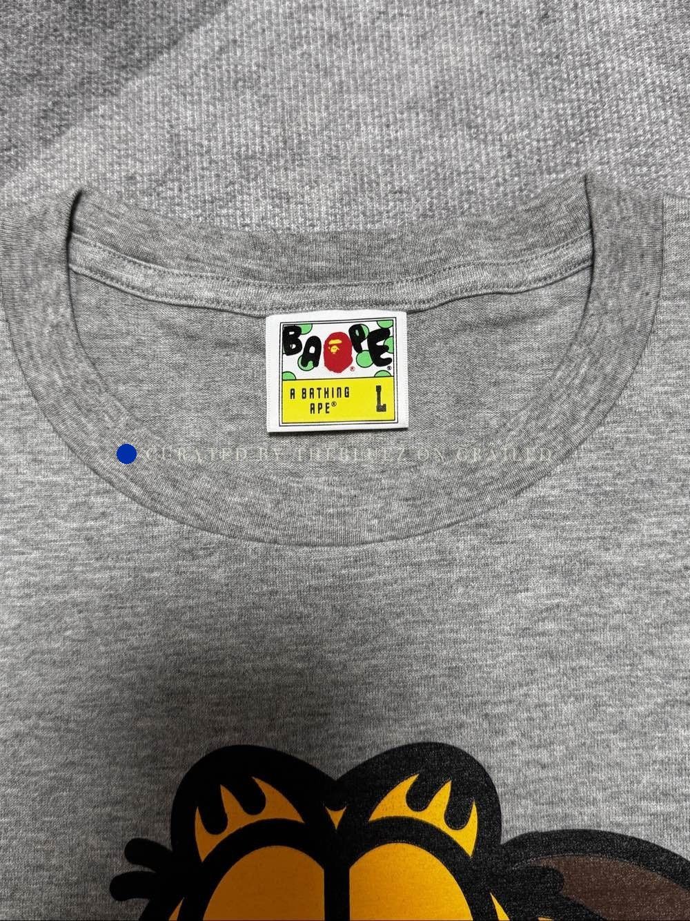 Bape Baby Milo Graphic Tee in Gray Size US L / EU 52-54 / 3 - 3 Thumbnail