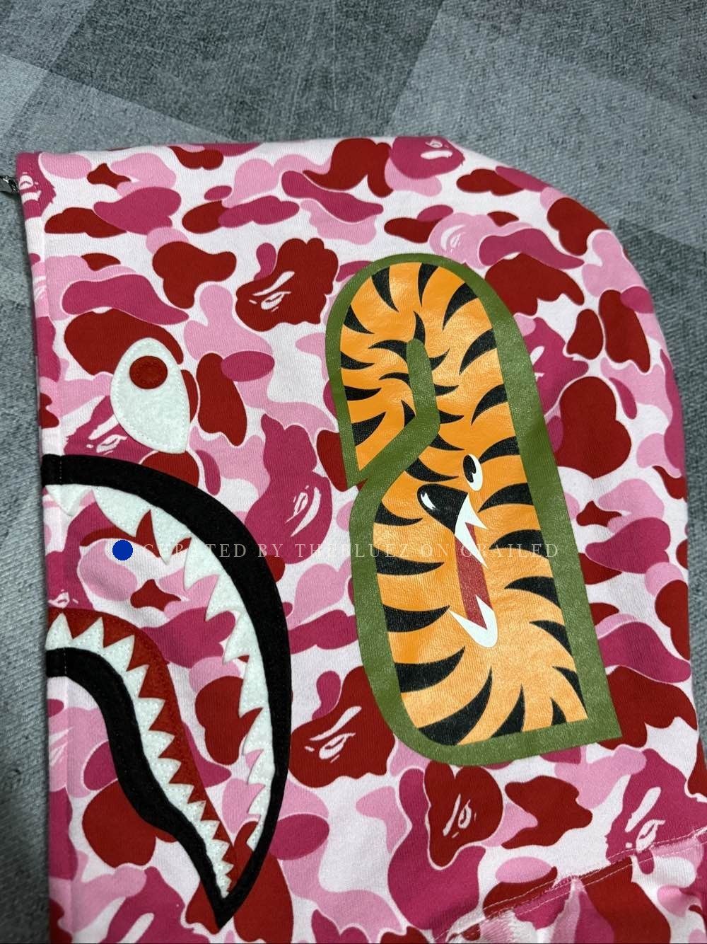 Bape Pink Camo Shark Full Zip Hoodie Size US L / EU 52-54 / 3 - 12 Thumbnail