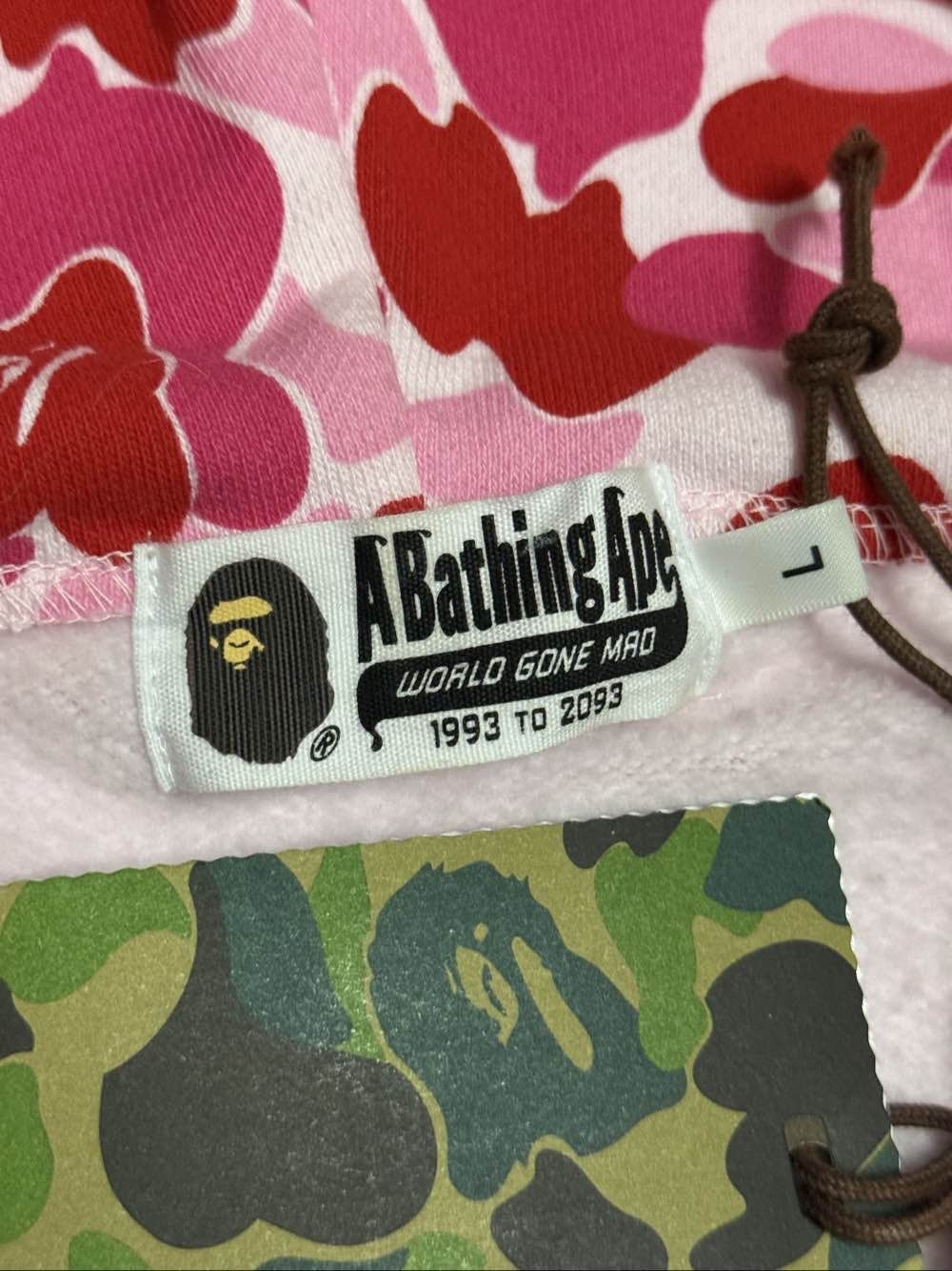 Bape Pink Camo Shark Full Zip Hoodie Size US L / EU 52-54 / 3 - 3 Thumbnail