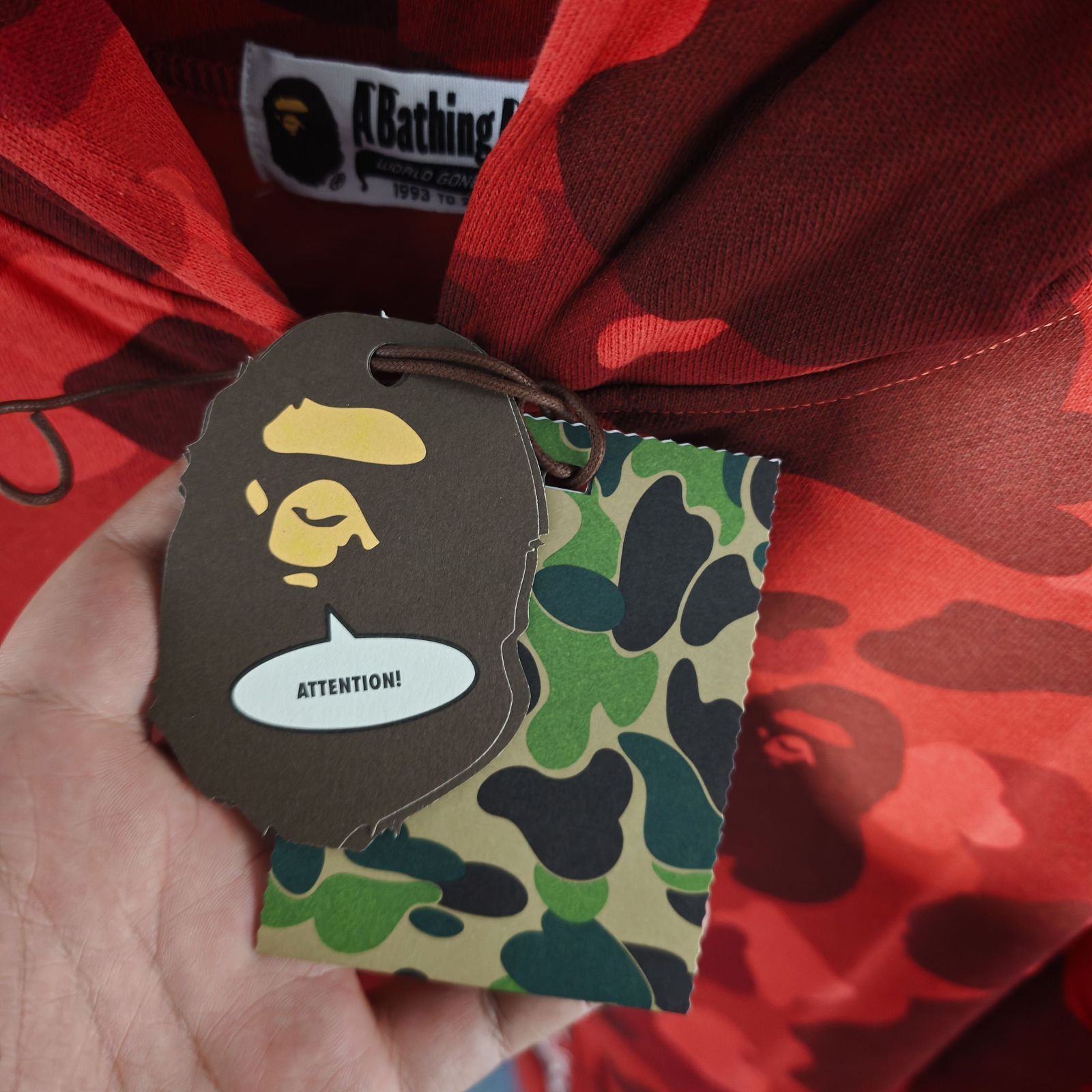 Bape Red Camo Hoodie with My Melody Design Size US XL / EU 56 / 4 - 5 Thumbnail
