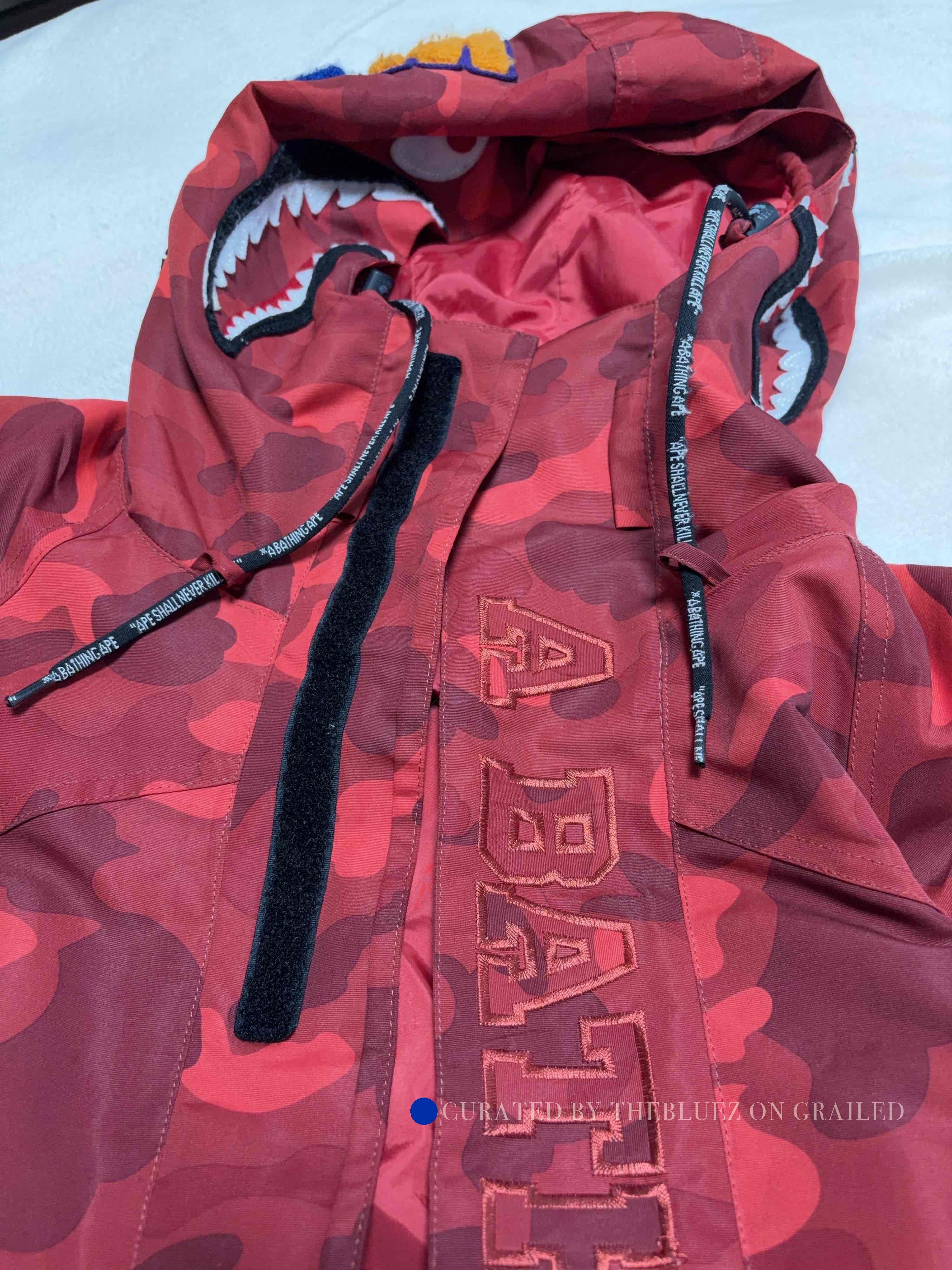 Bape Red Camo Shark Light Jacket Size US S / EU 44-46 / 1 - 6 Thumbnail