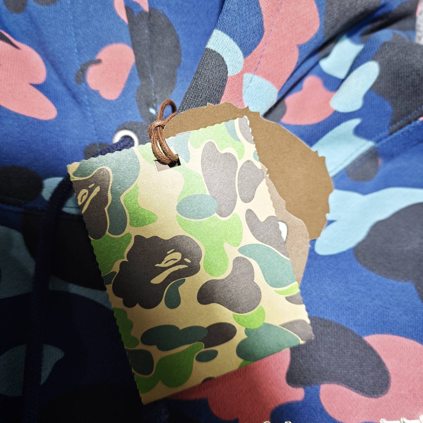 Bape Blue Camo Rhinestone Hoodie Size US XL / EU 56 / 4 - 6 Thumbnail