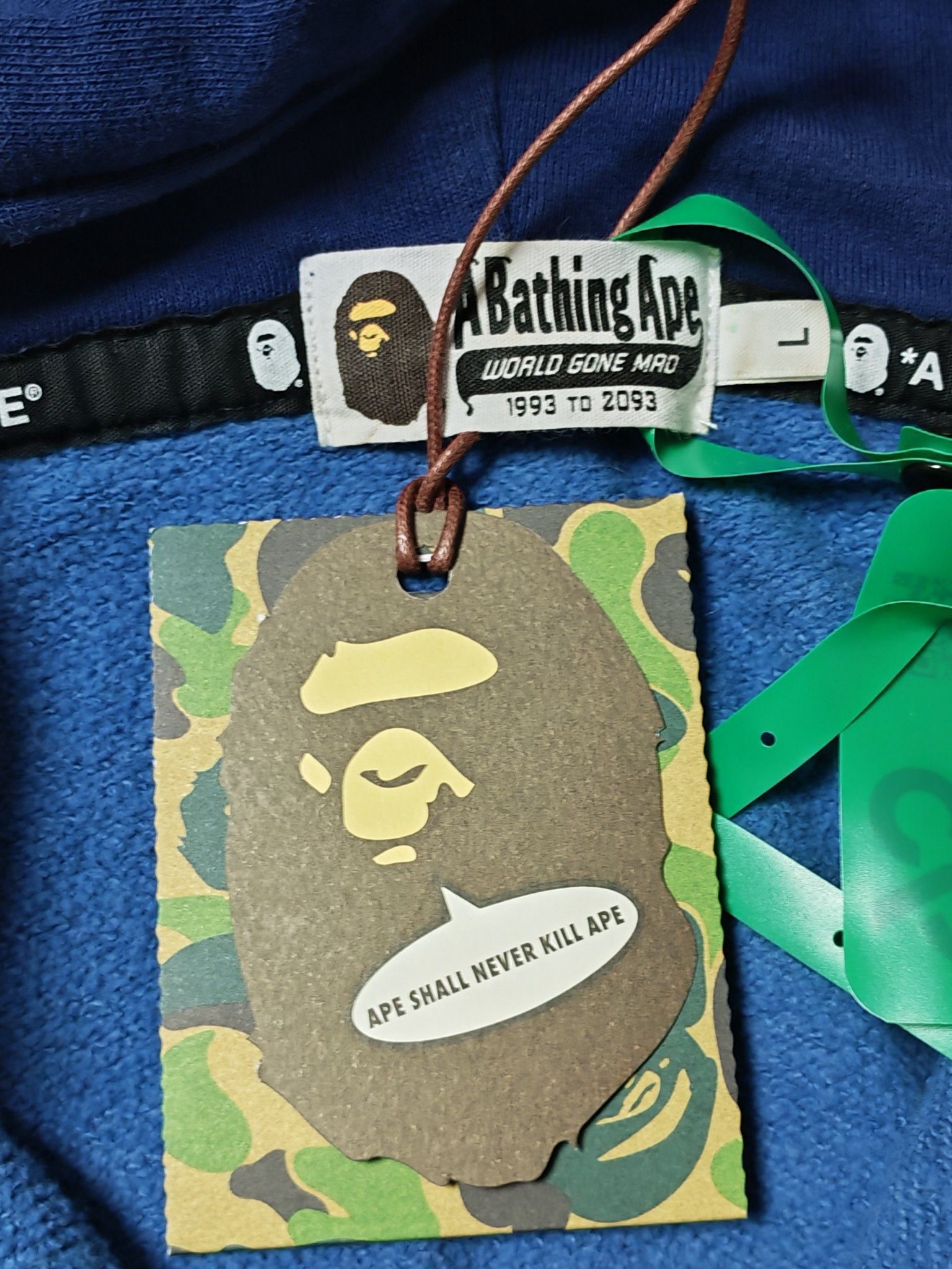 Bape Blue Camo Shark Full Zip Hoodie Size US L / EU 52-54 / 3 - 3 Thumbnail