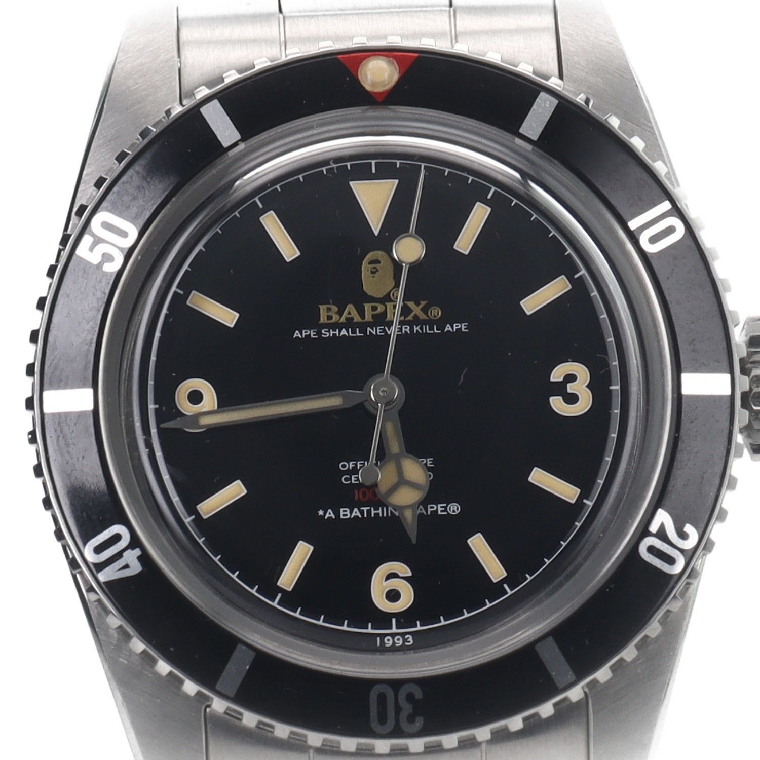 Bape Silver Bapex Type 1 Watch Size ONE SIZE - 2 Thumbnail